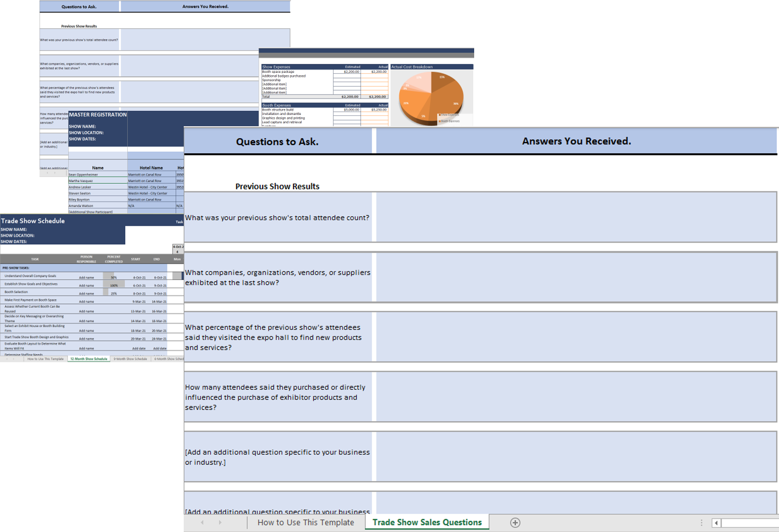 Free download of trade show sales questions.