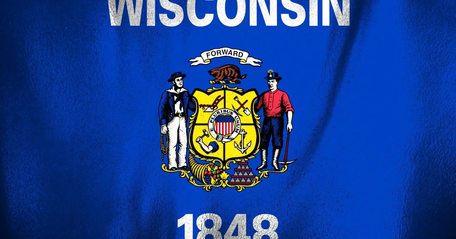 State flag of Wisconsin. Business services for women.
