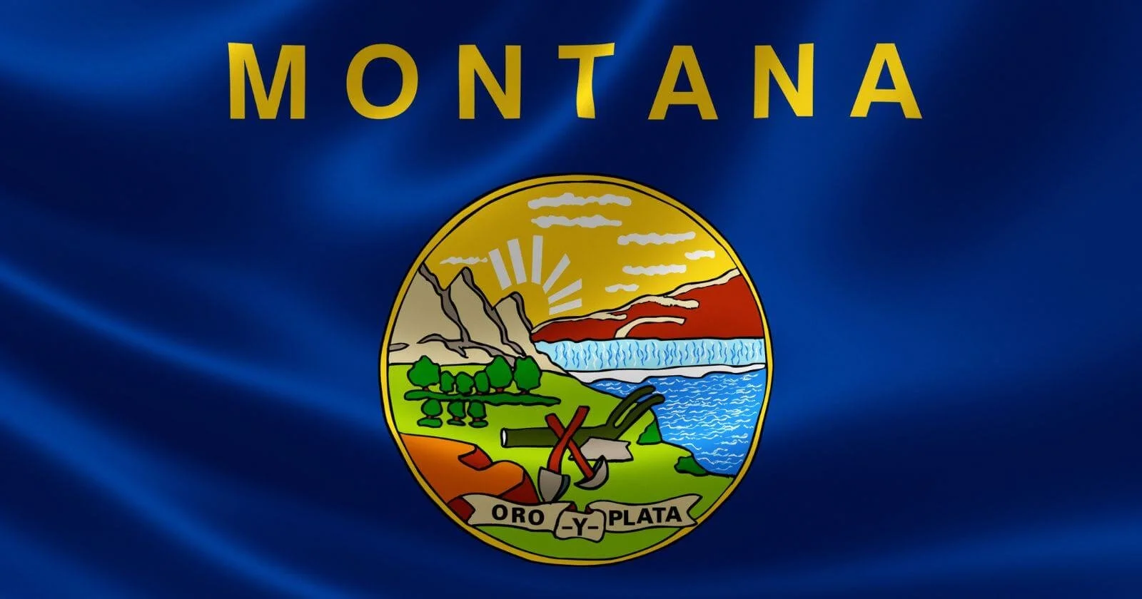 State flag of Montana. Resources for women business owners.