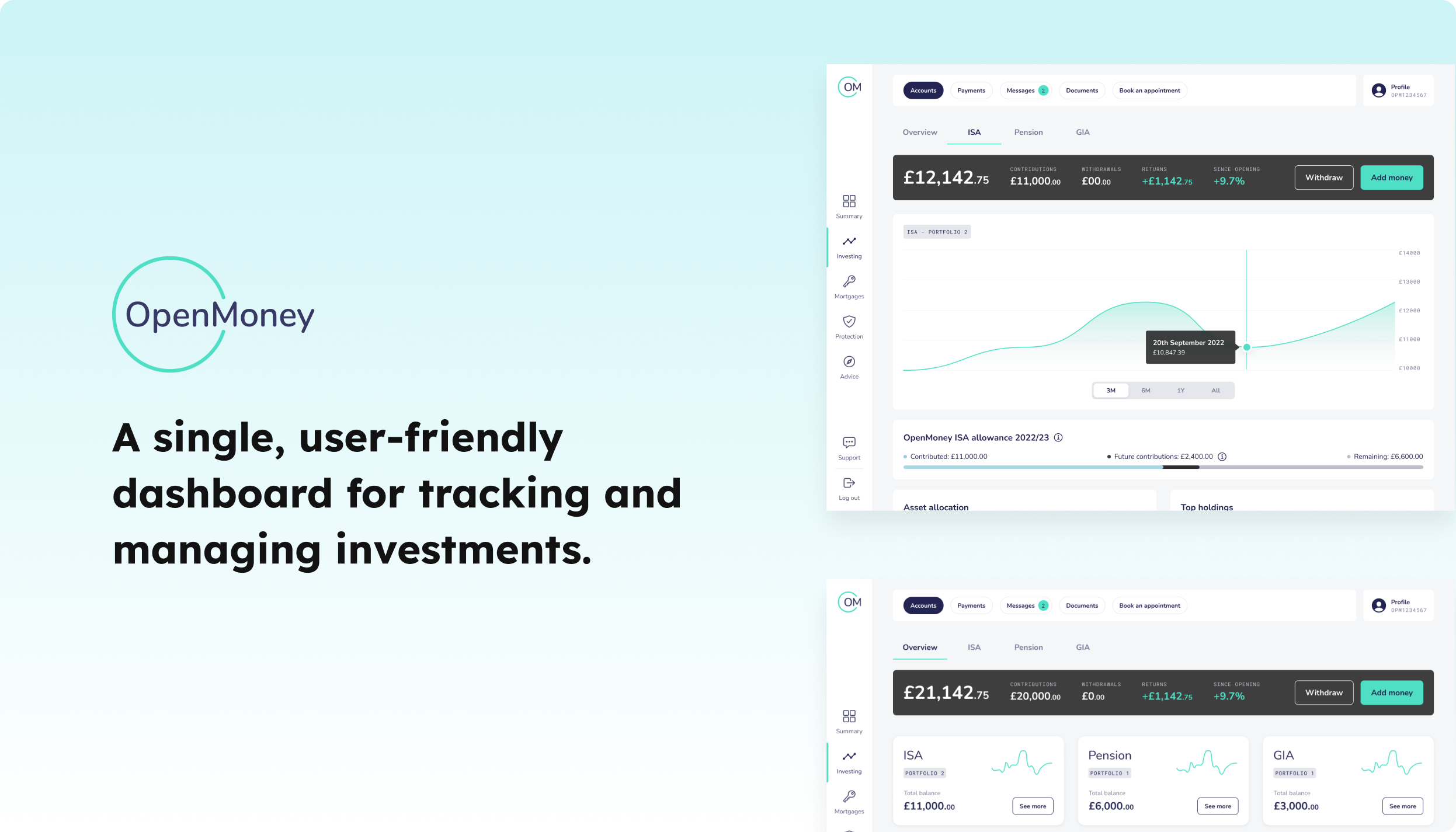 OpenMoney Dashboard