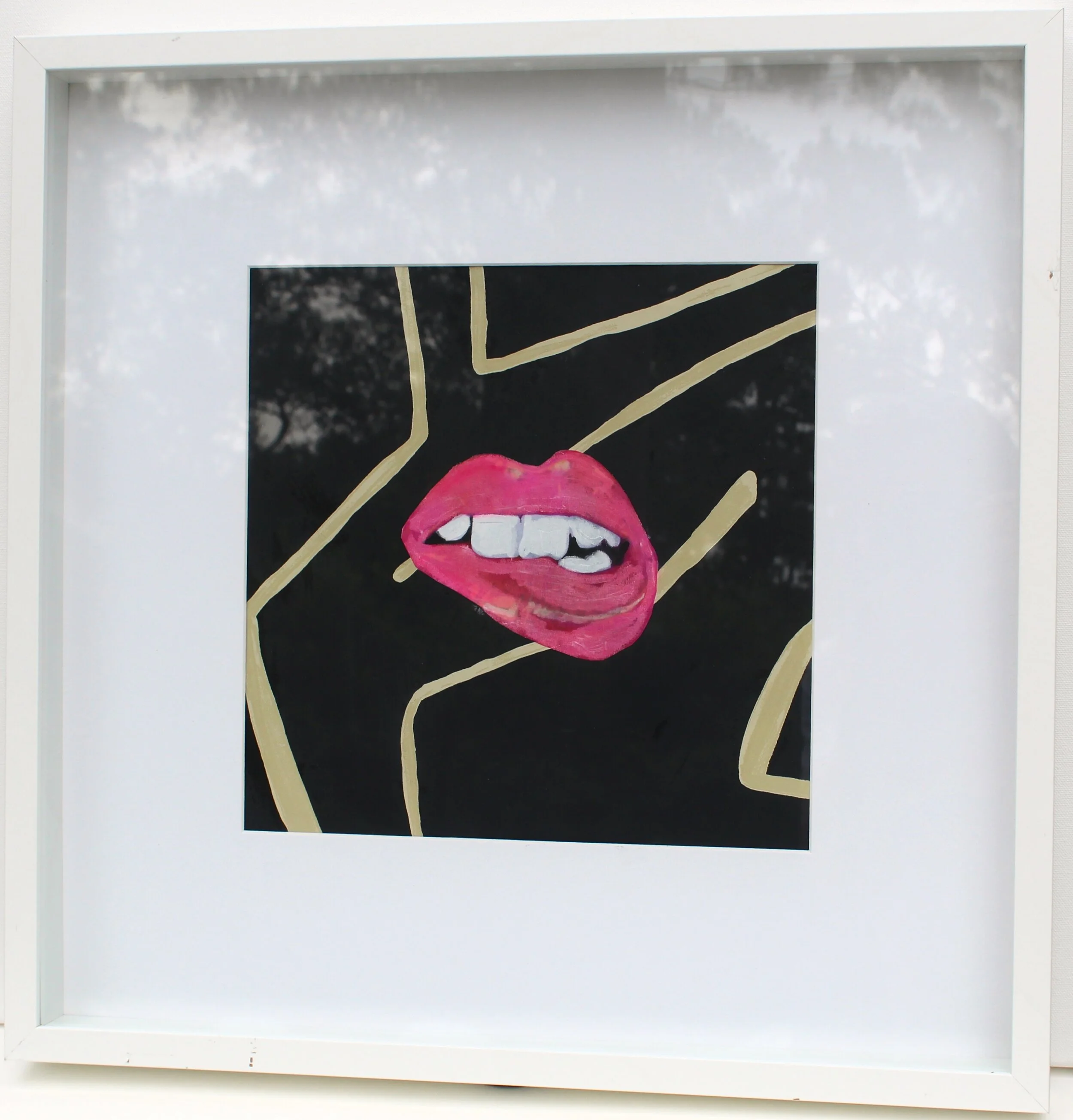 McDesigns -Framed Pink Lip