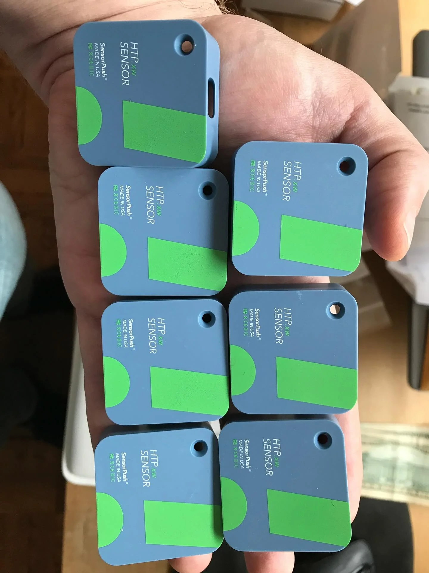 SensorPush FAQ:  How many sensors can I use with a single phone or Gateway?

There&rsquo;s no set limit to the number of sensors you can pair with a single mobile device. Some users have a hundred or more sensors paired with a single phone. Similarly