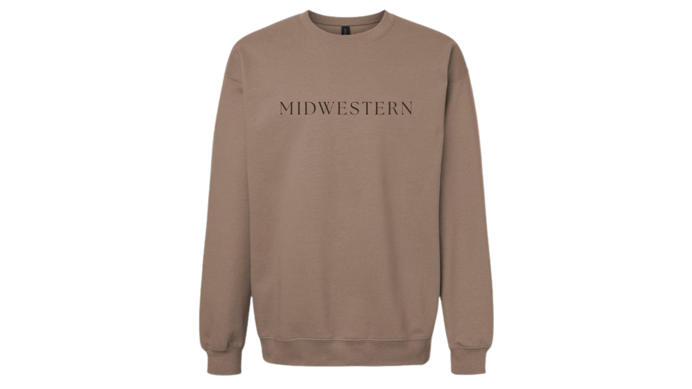 Midwestern Adult Softstyle Fleece Crew Sweatshirt