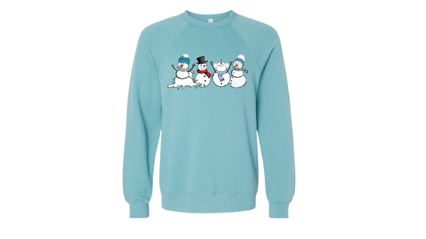 Snowmen Adult Crewneck Sweatshirt