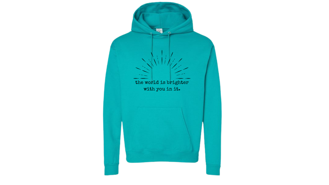 "The World Is Brighter" Unisex Hooded Sweatshirt