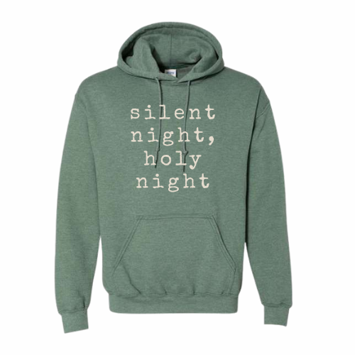 Silent Night Adult Hooded Sweatshirt