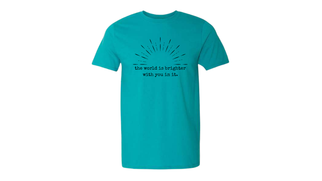 "The World Is Brighter" Adult Softstyle T-Shirt