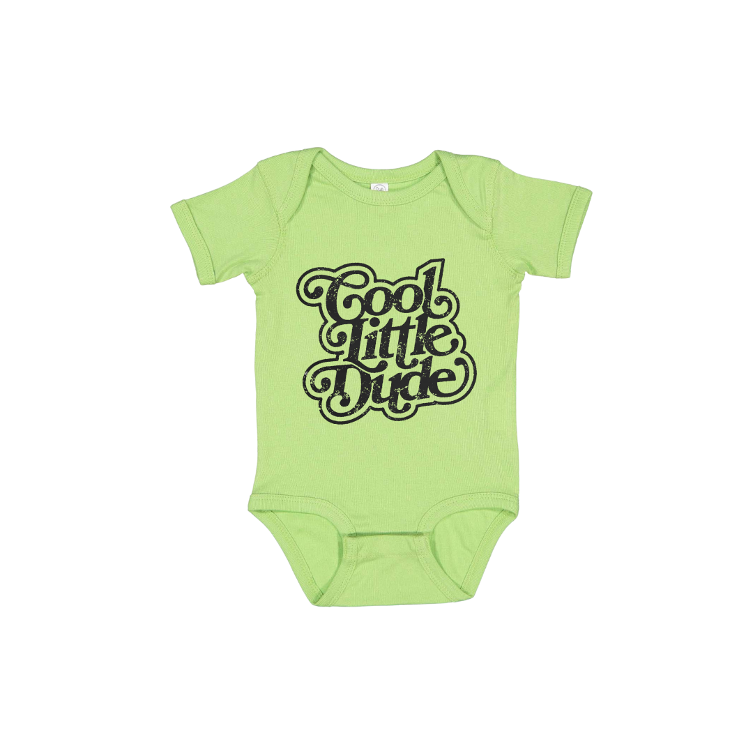Cool Little Dude Baby Rib Bodysuit