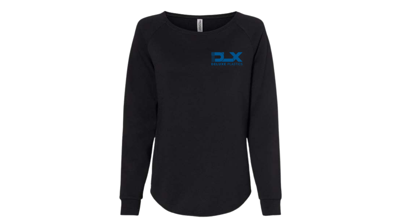 Deluxe Plastics Women's California Wave Wash Crewneck Sweatshirt