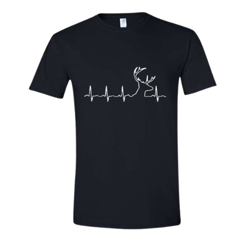 Deer Heartbeat Adult Softstyle T-Shirt