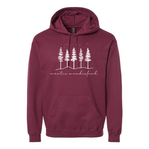Winter Wonderland Adult Softstyle Midweight Hooded Sweatshirt