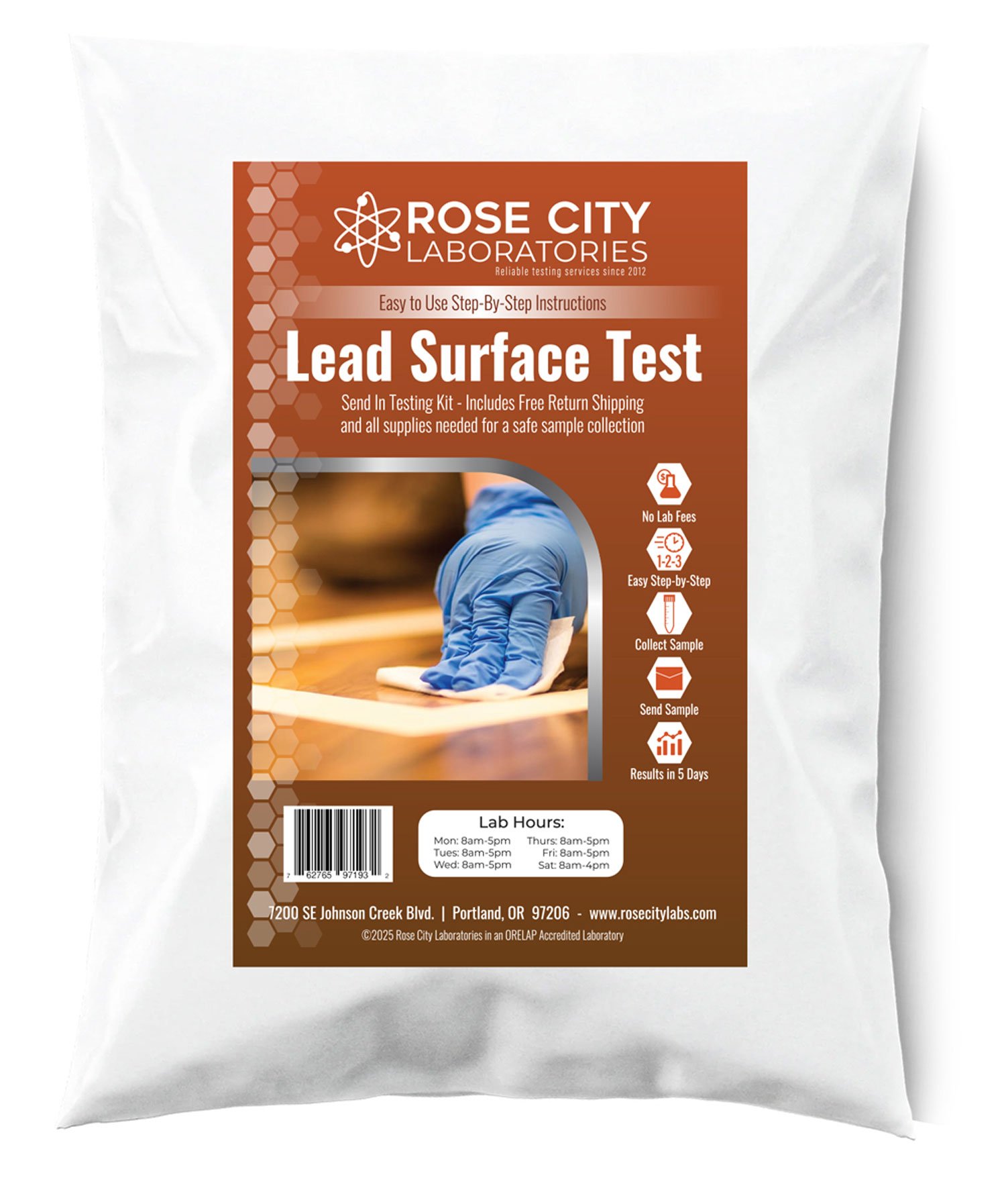 LEAD SURFACE TEST ADDED TO LINE OF DO-IT-YOURSELF KITS AT ROSE CITY LABS