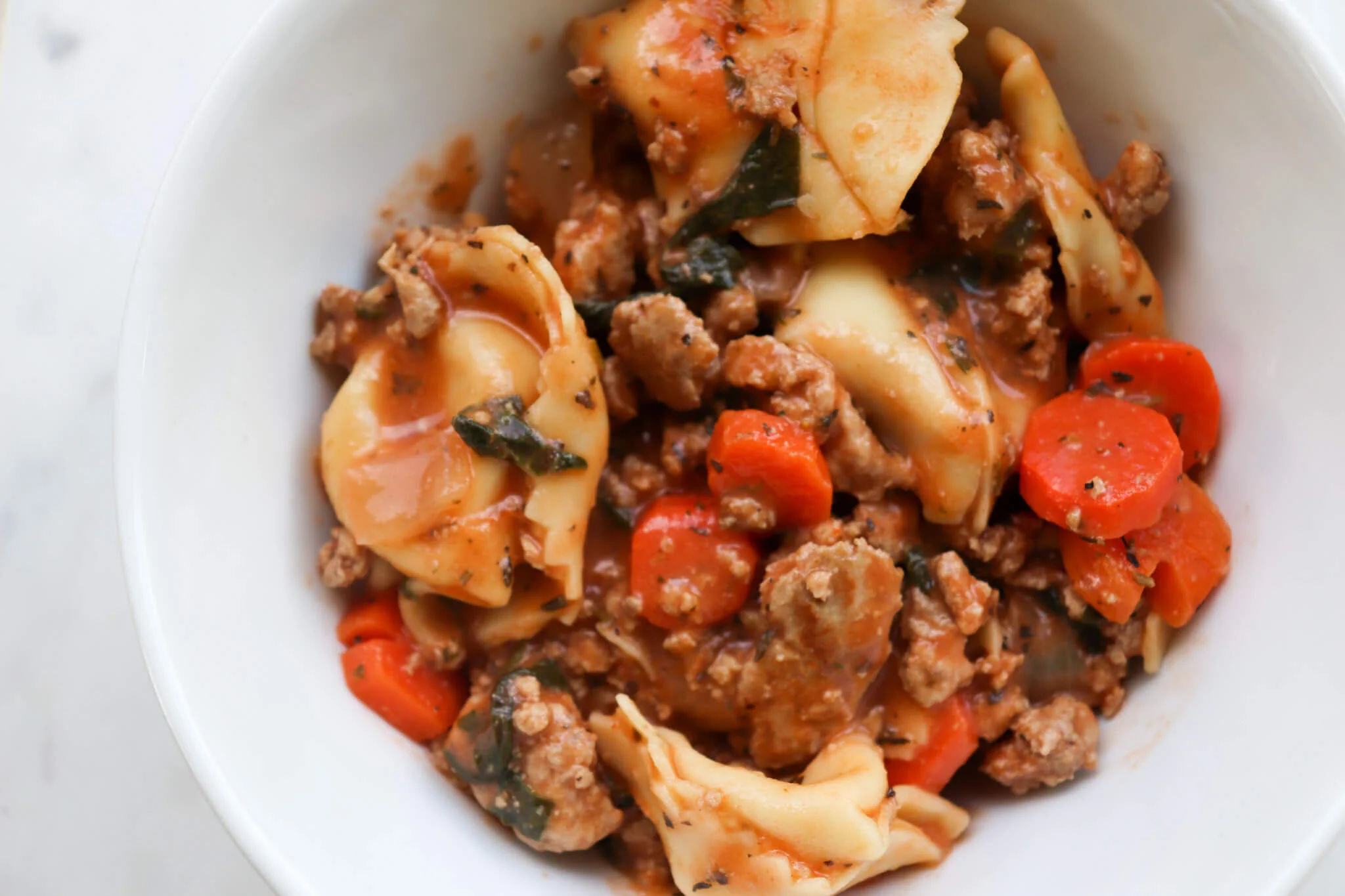    Healthy Tortellini Soup   