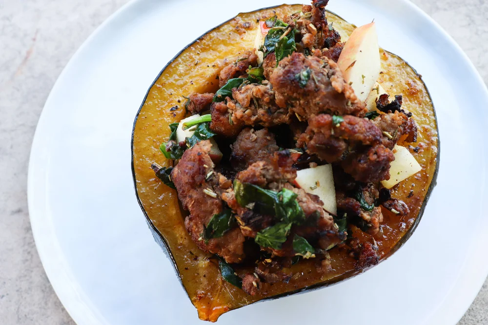    Italian Stuffed Acorn Squash   