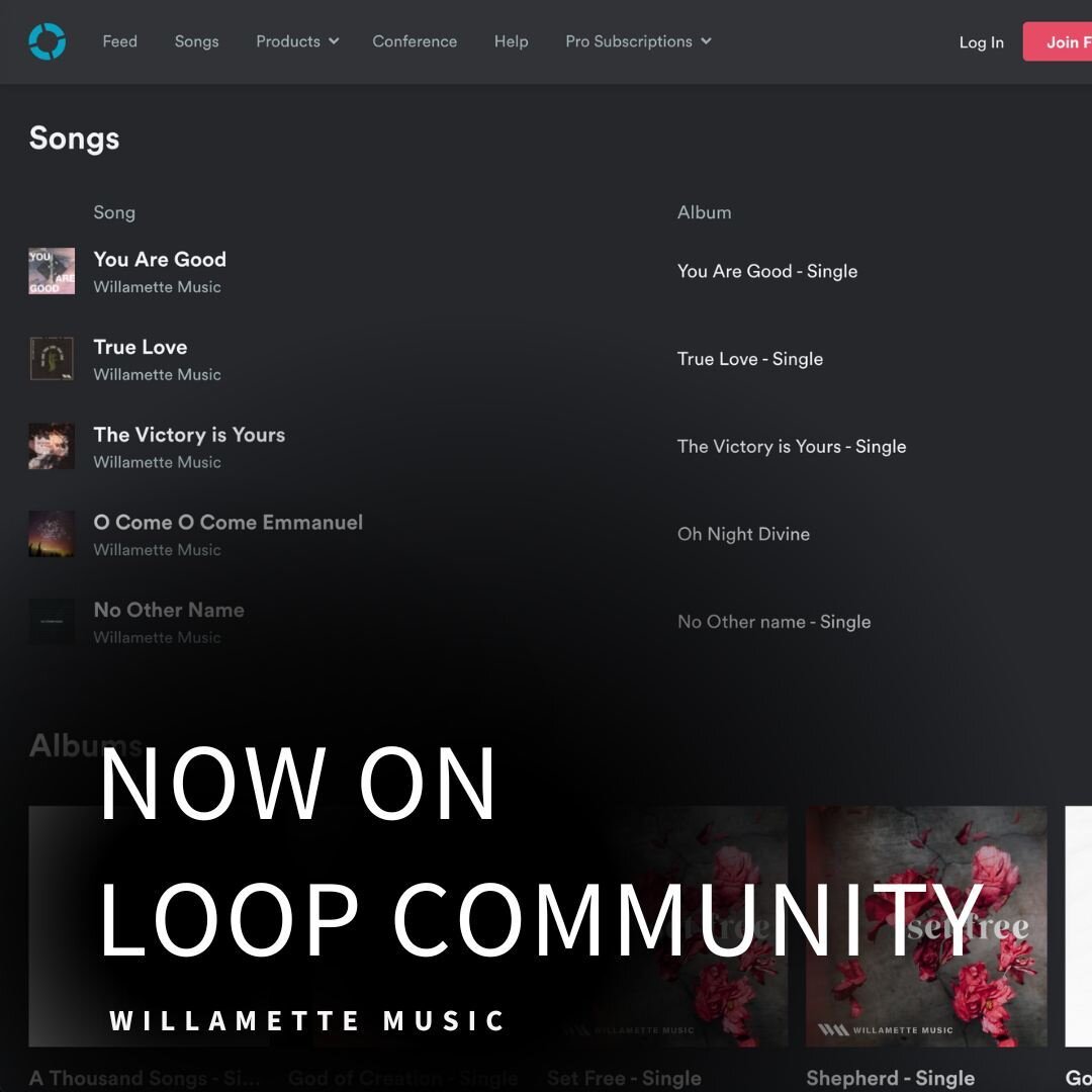 Exciting news! Risen Music has officially joined Loop Community! Willamette Music is the first artist whose tracks are now available. Keep alert for more soon! #loopcommunity #worshipleader #worship