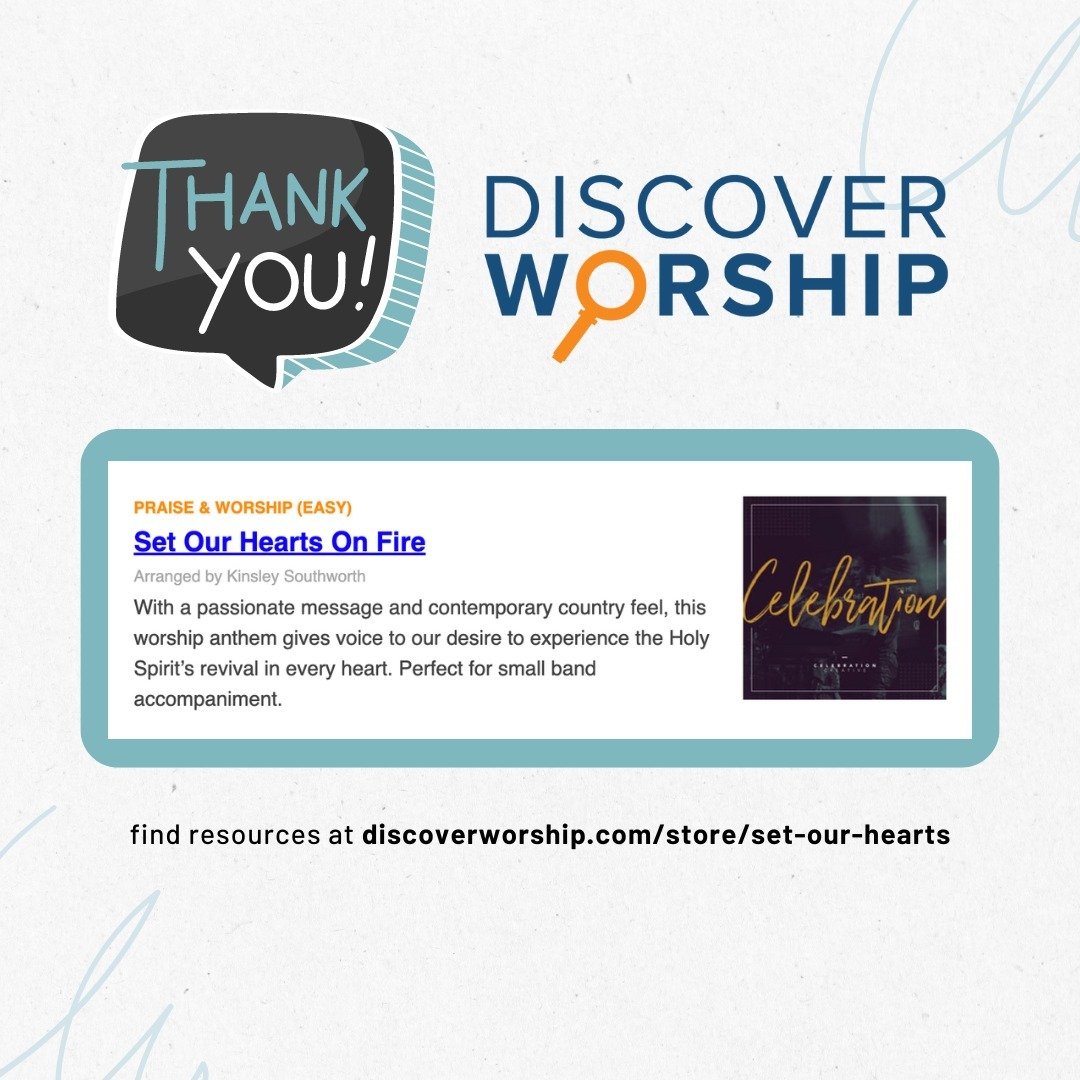 Thank you Discover Worship for featuring &quot;Set Our Hearts On Fire&quot; by Celebration Creative as a beloved song for Pentecost Sunday (May 19th)!

Stream here: 
https://songwhip.com/celebrationcreative/set-our-hearts-on-fire