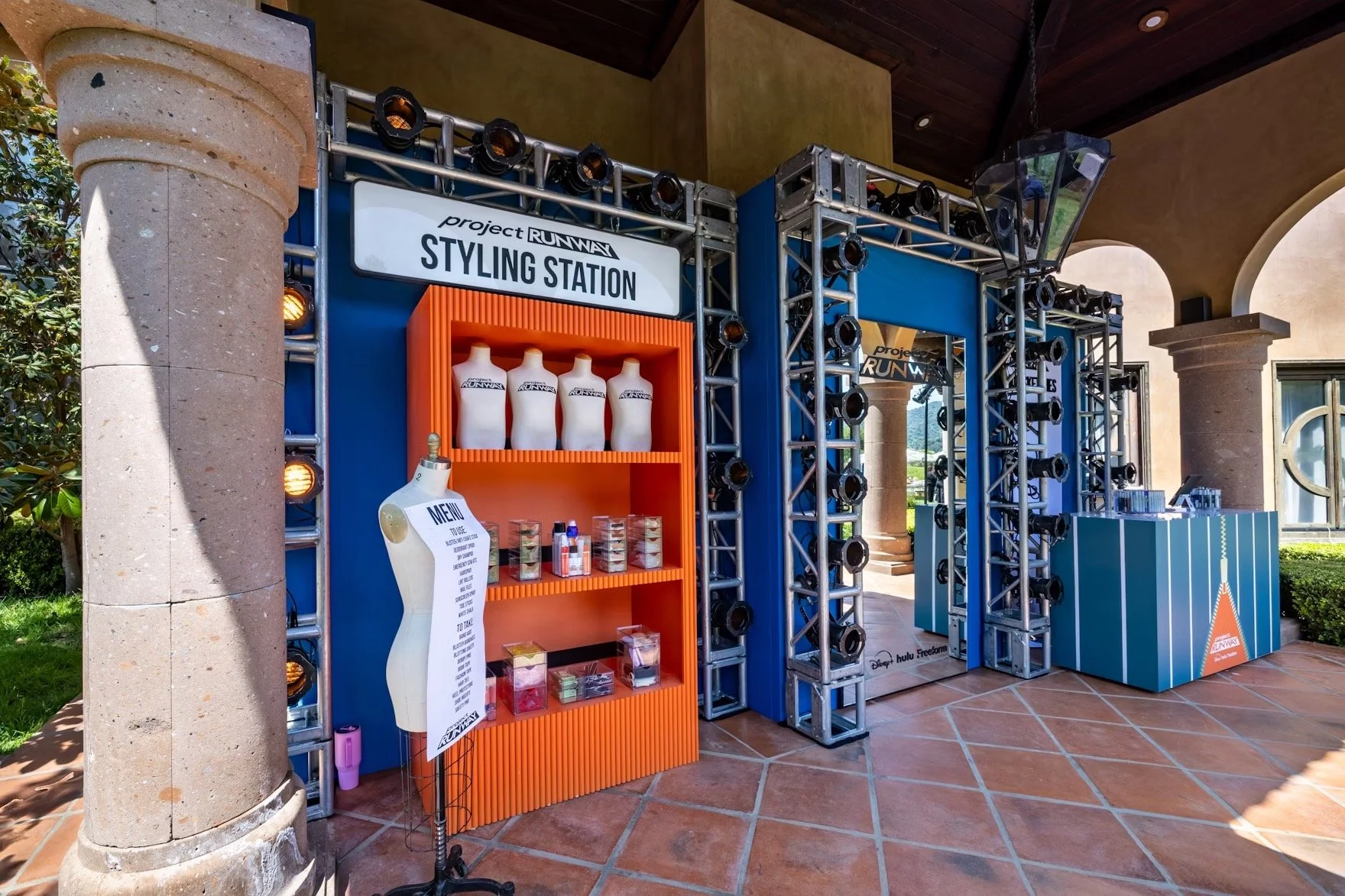 The Project Runway Styling Station