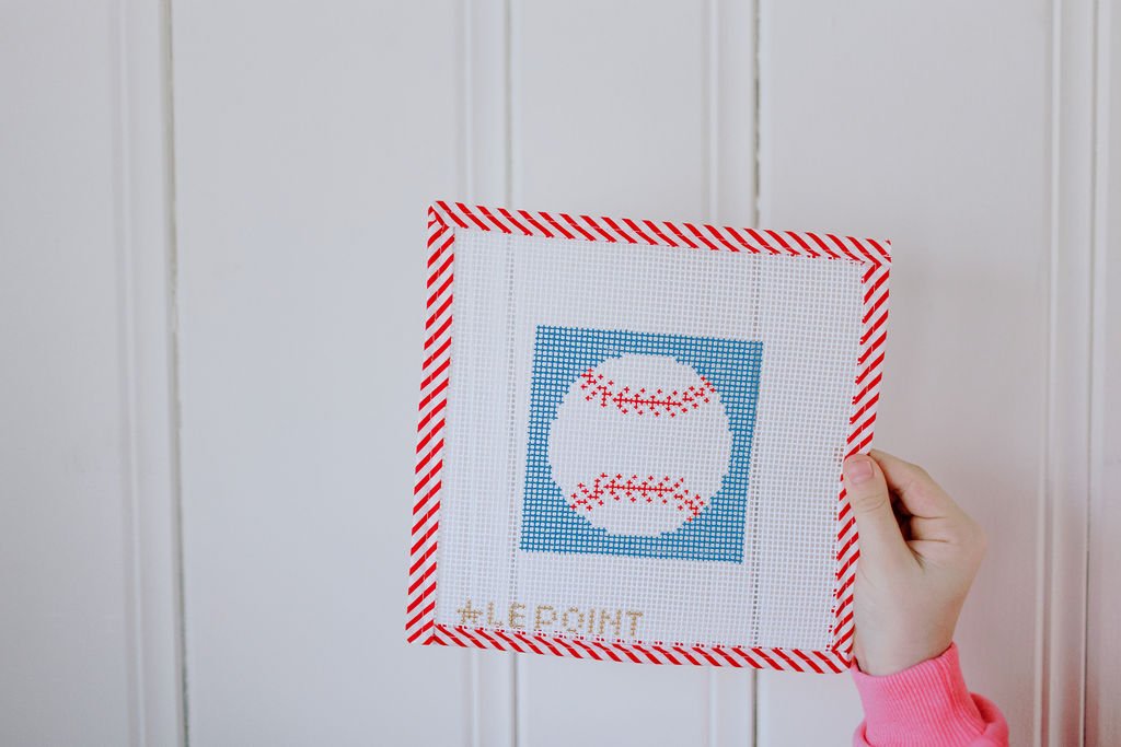 Little Le Point Kids Needlepoint Kit - Baseball — Le Point Studio