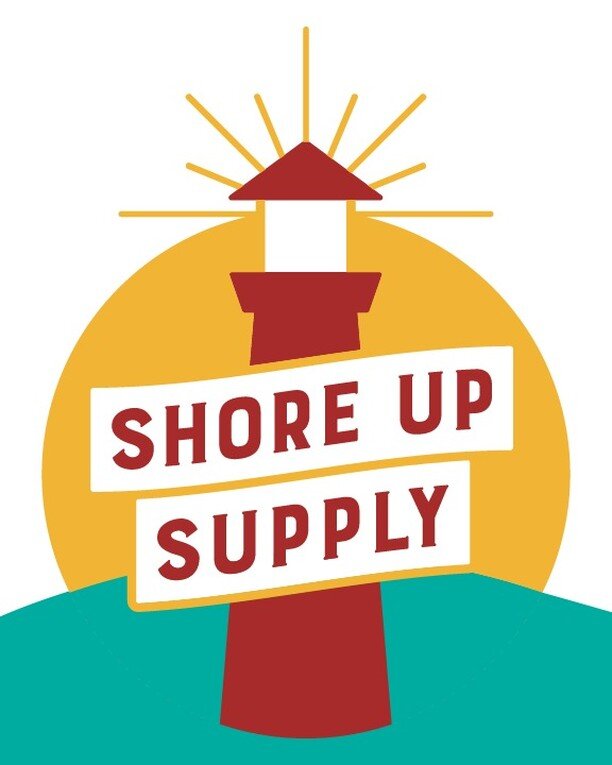 Have you met the newest member of our family, Shore Up Supply? @shoreupsupply is a branded apparel, merch, and point of purchase supply company. We just wrapped up logo design for them, and we're really pleased with how everything turned out. We want