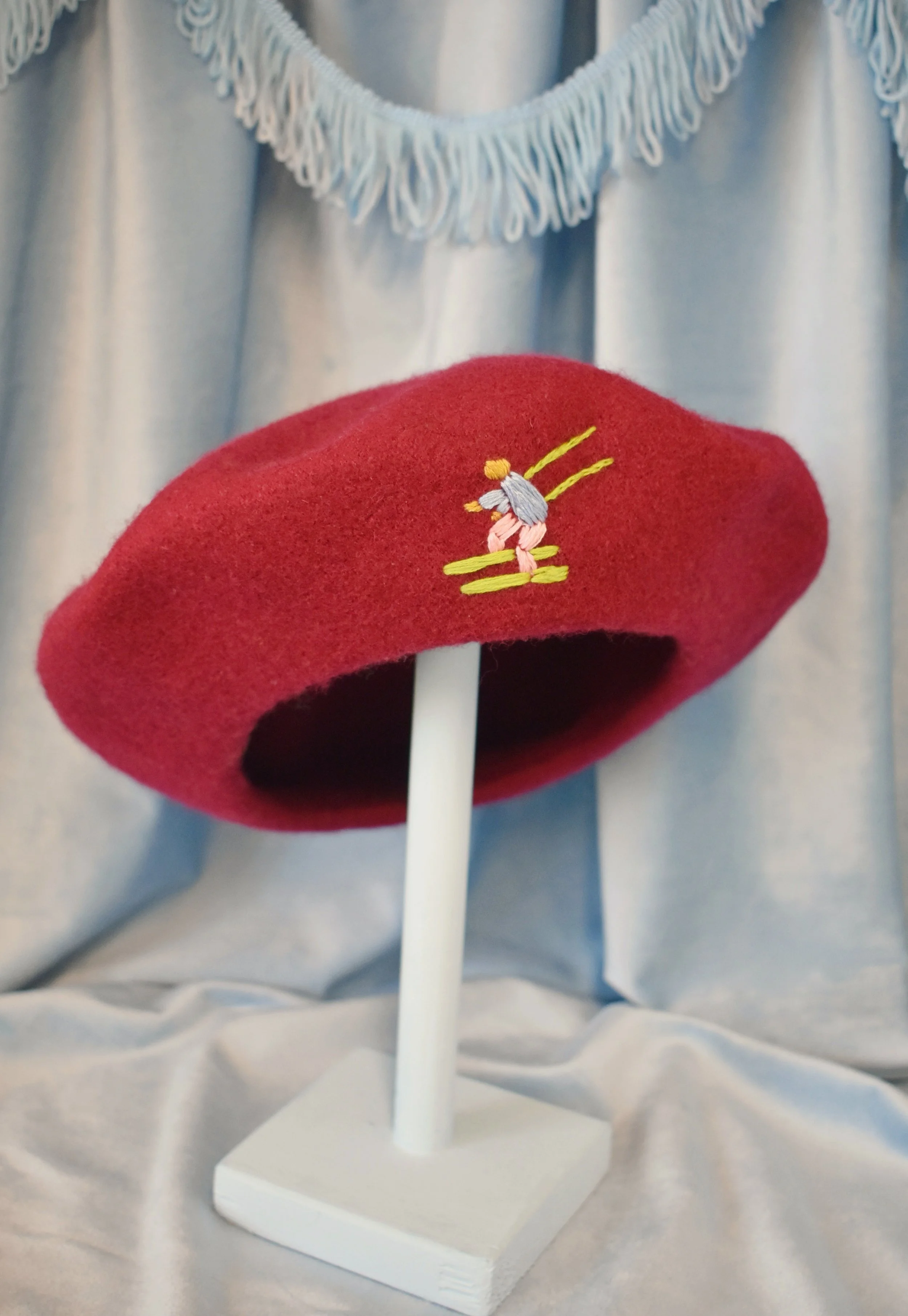 Burgundy Ski Beret