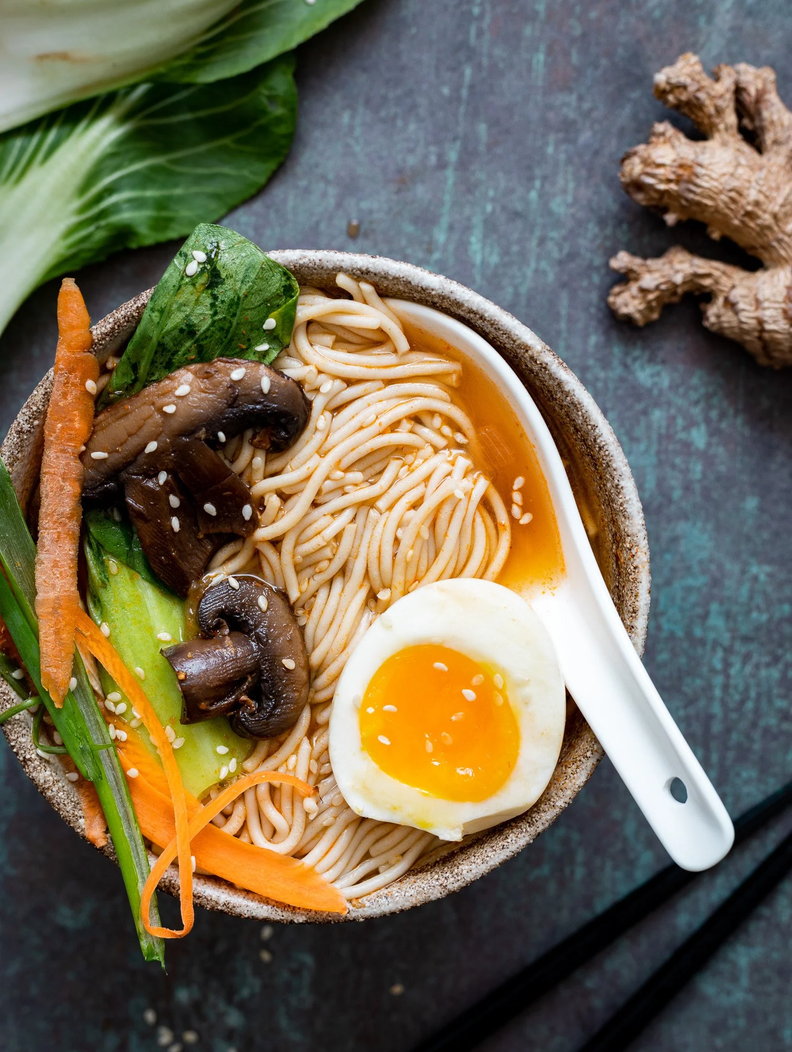 Ginger Chicken Ramen: A Holistic Healing Bowl
