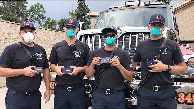 Firefighters, we recognize you! This photo was taken over the weekend by @molleemurph. She took time to honor #diamondsprings protectors with Hero&rsquo;s Hearts. Thank you to Mollee and our first responders! #ourherosheart