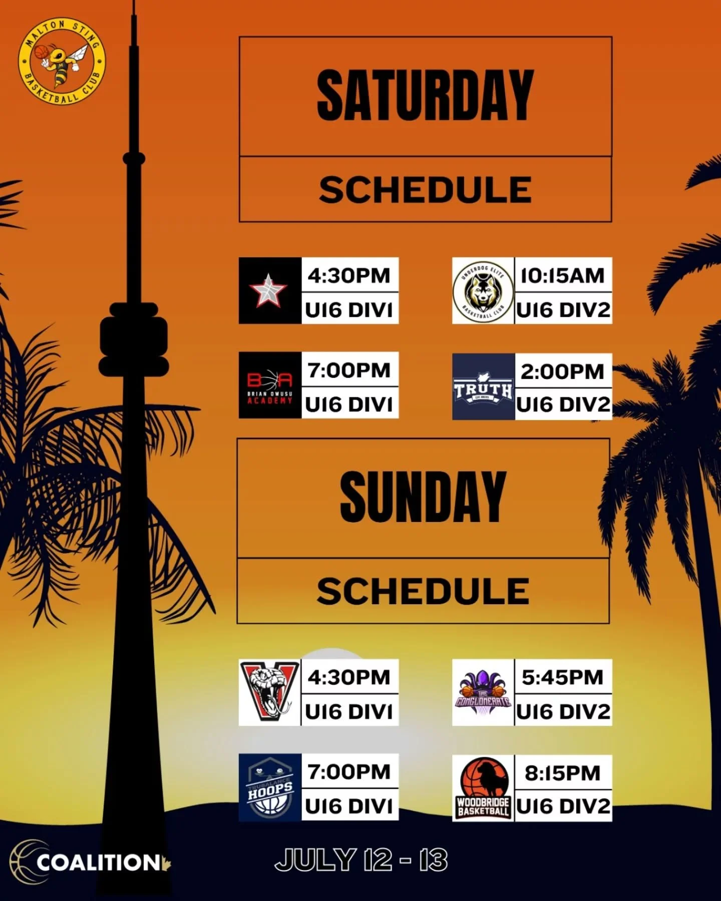 It's our U16 @coalitionbasketballleague weekend 🙌🐝