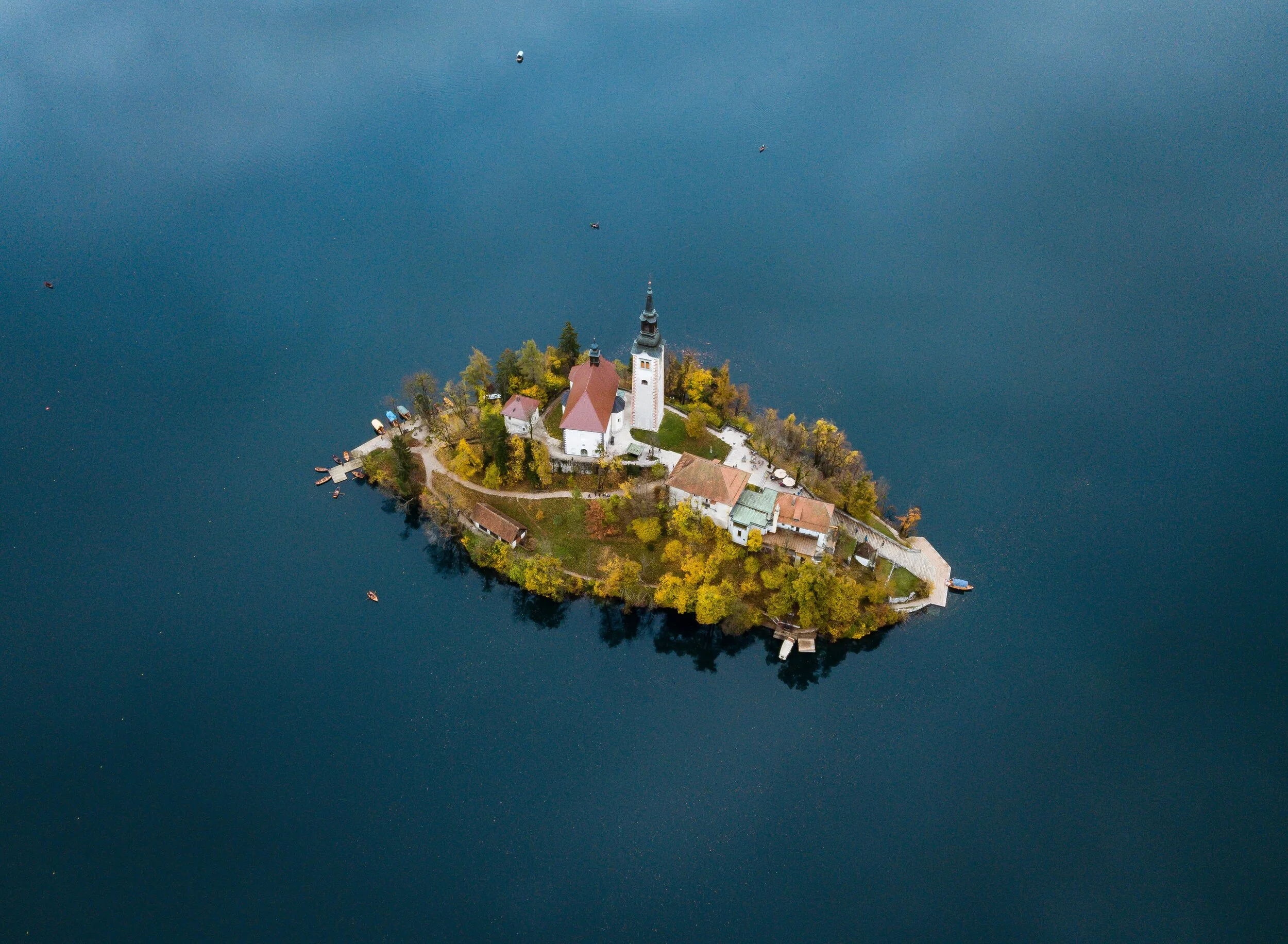 Lake Bled, Slovenia. The setting for the climax of Cows Can’t Jump.