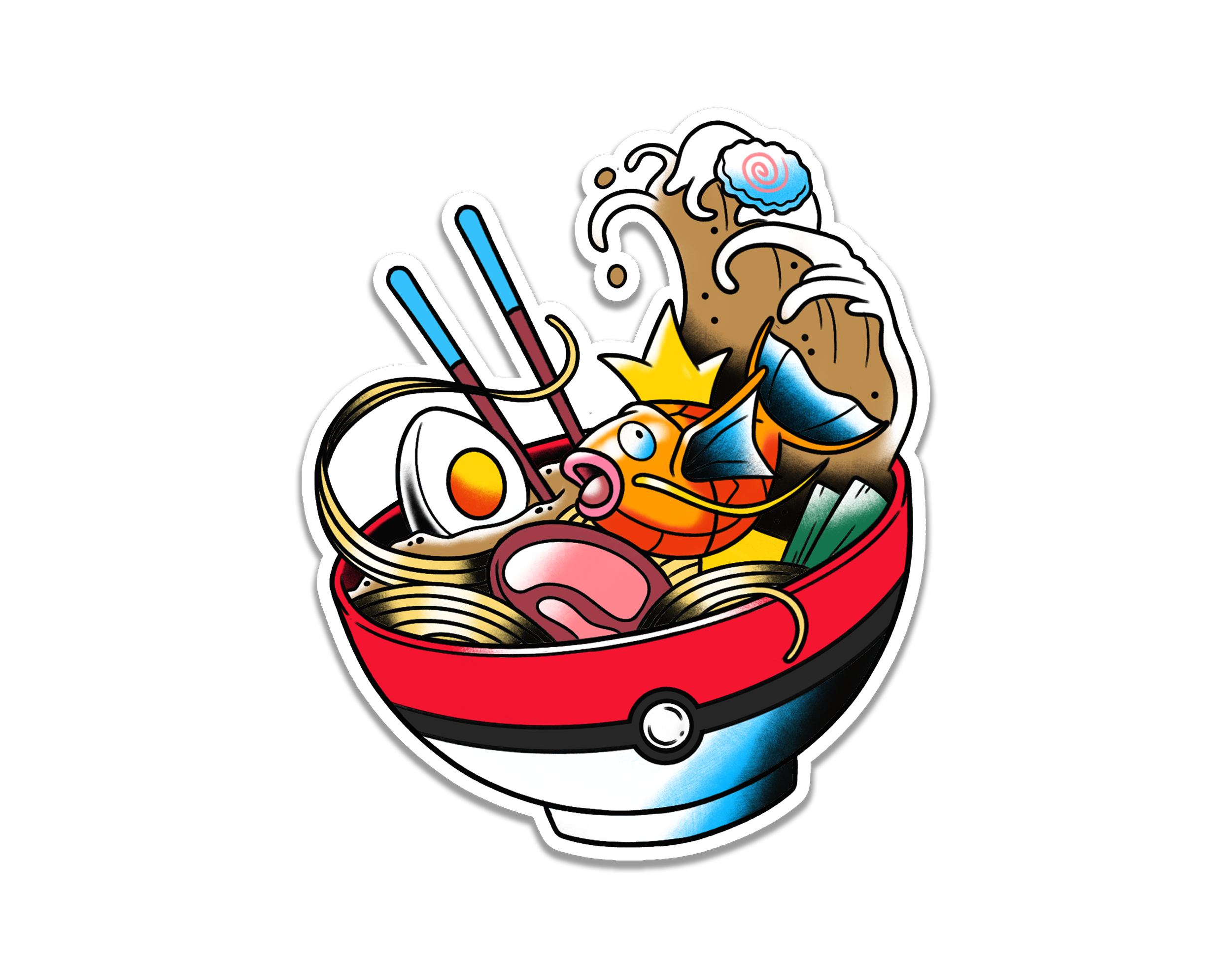FISH RAMEN STICKER