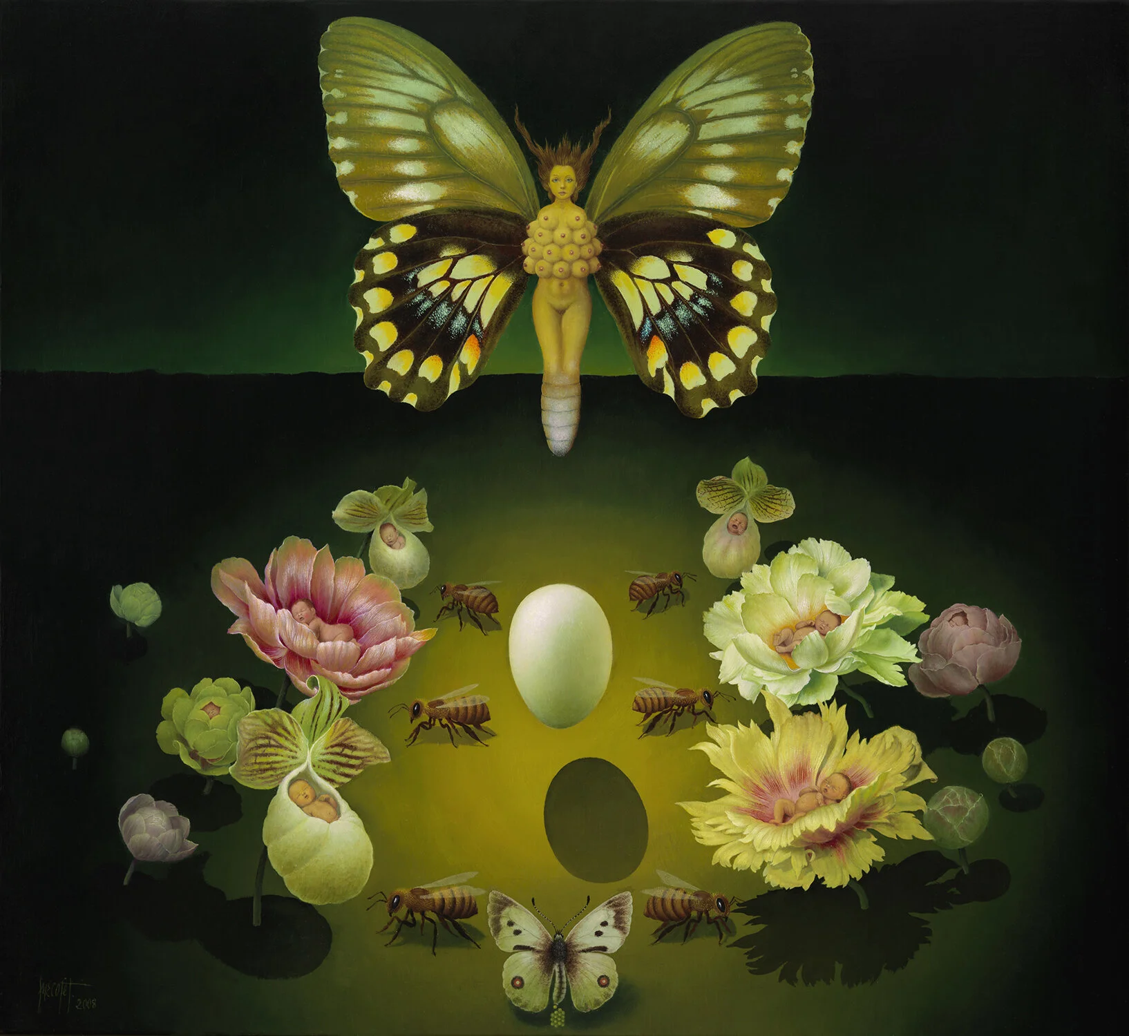 THE COSMIC MYSTERY OF LIFE-oil on canvas 61 x 66 cms 2008-Jose Escofet copy.jpg