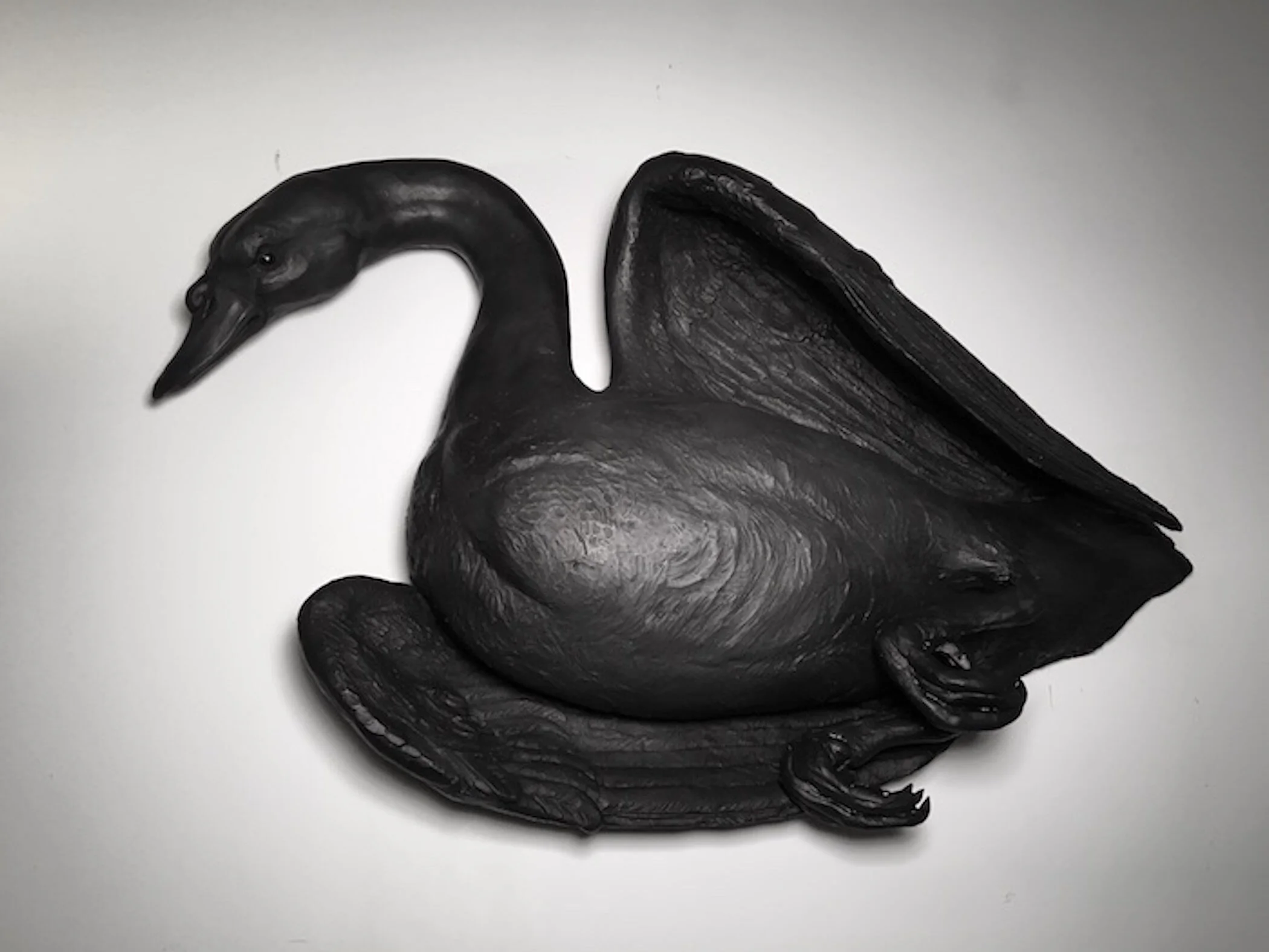 Darla Jackson "We All Fall Down IV" 24H x 30W x 5D", Polyurethane resin, Epoxy resin, acrylic and graphite, $1,500