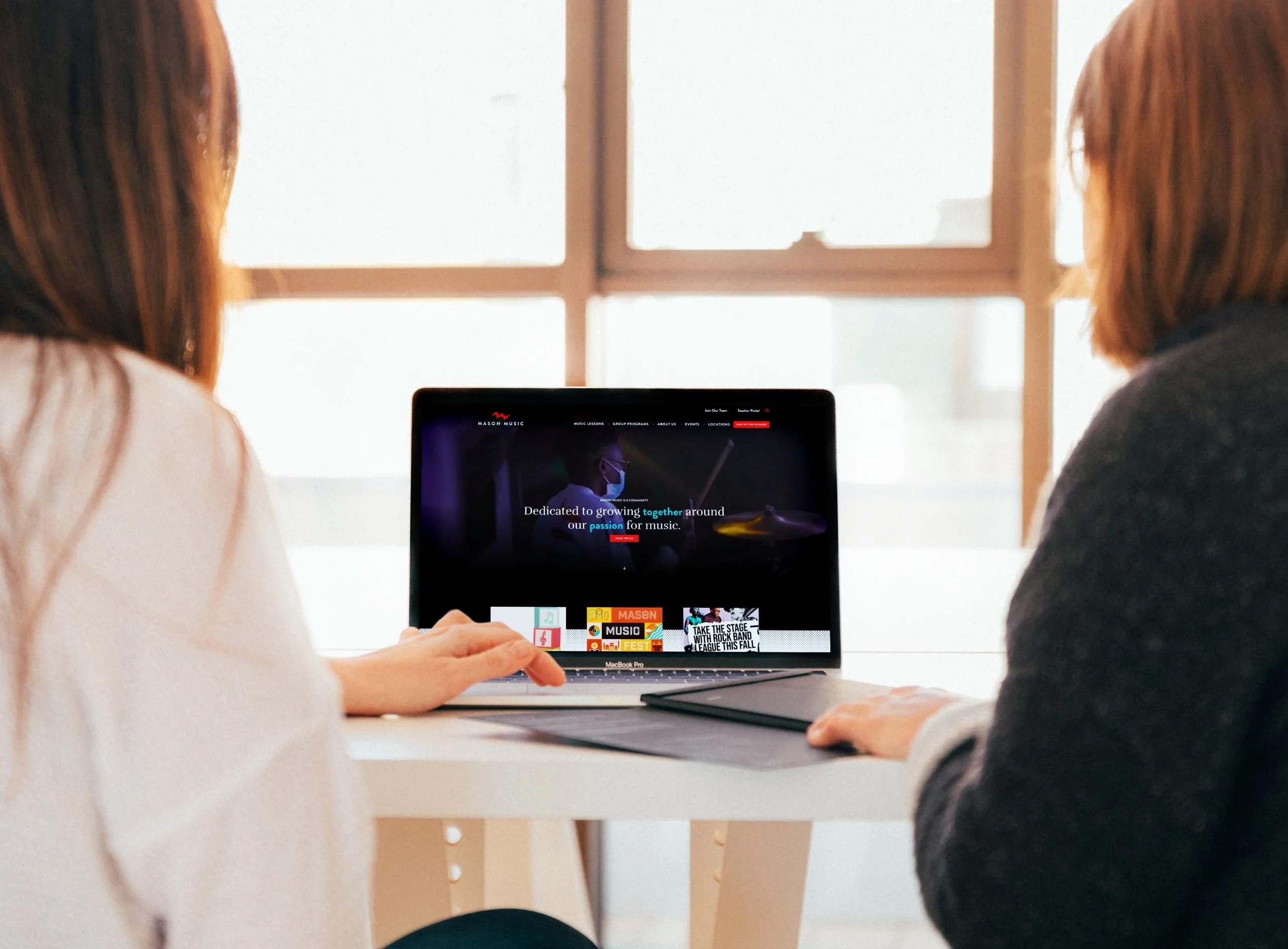 Mason Music Website Design