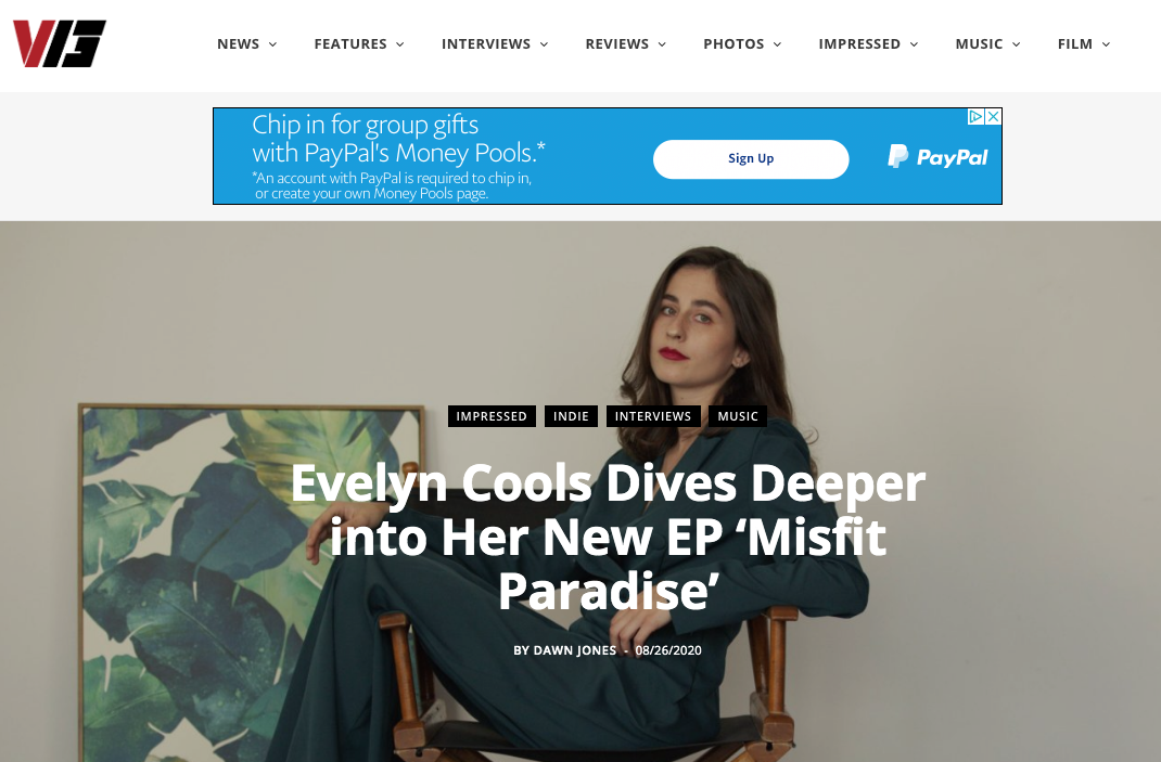 “Evelyn Cools is the epitome of West Coast, classic, old-school kind of music. Having been compared to the legendary&nbsp;Stevie Nicks, Cools is quickly becoming known for her dreamy songs infused with her lilting vocals and energetic storytelling.”…