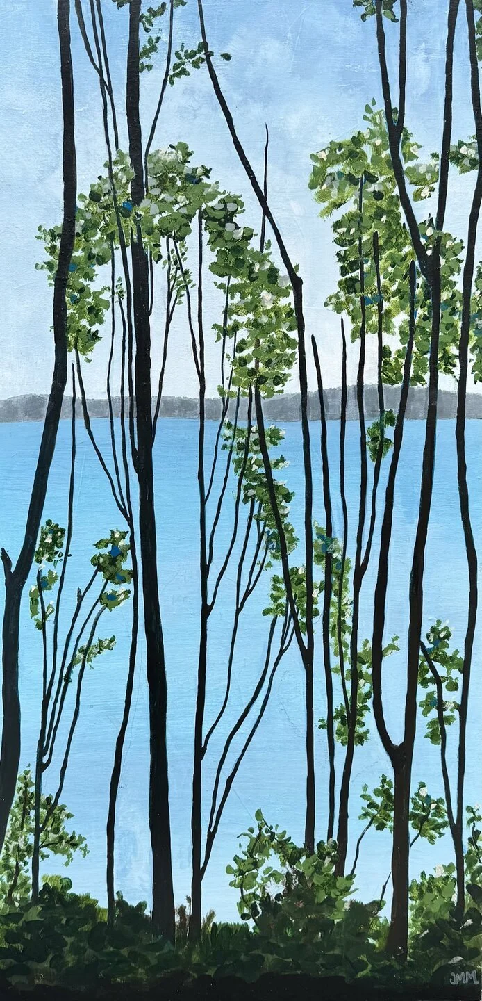 Lincoln Park, 12x24x1 1/2 Acrylic on Wood Panel. Available at Fogue Studios and Gallery