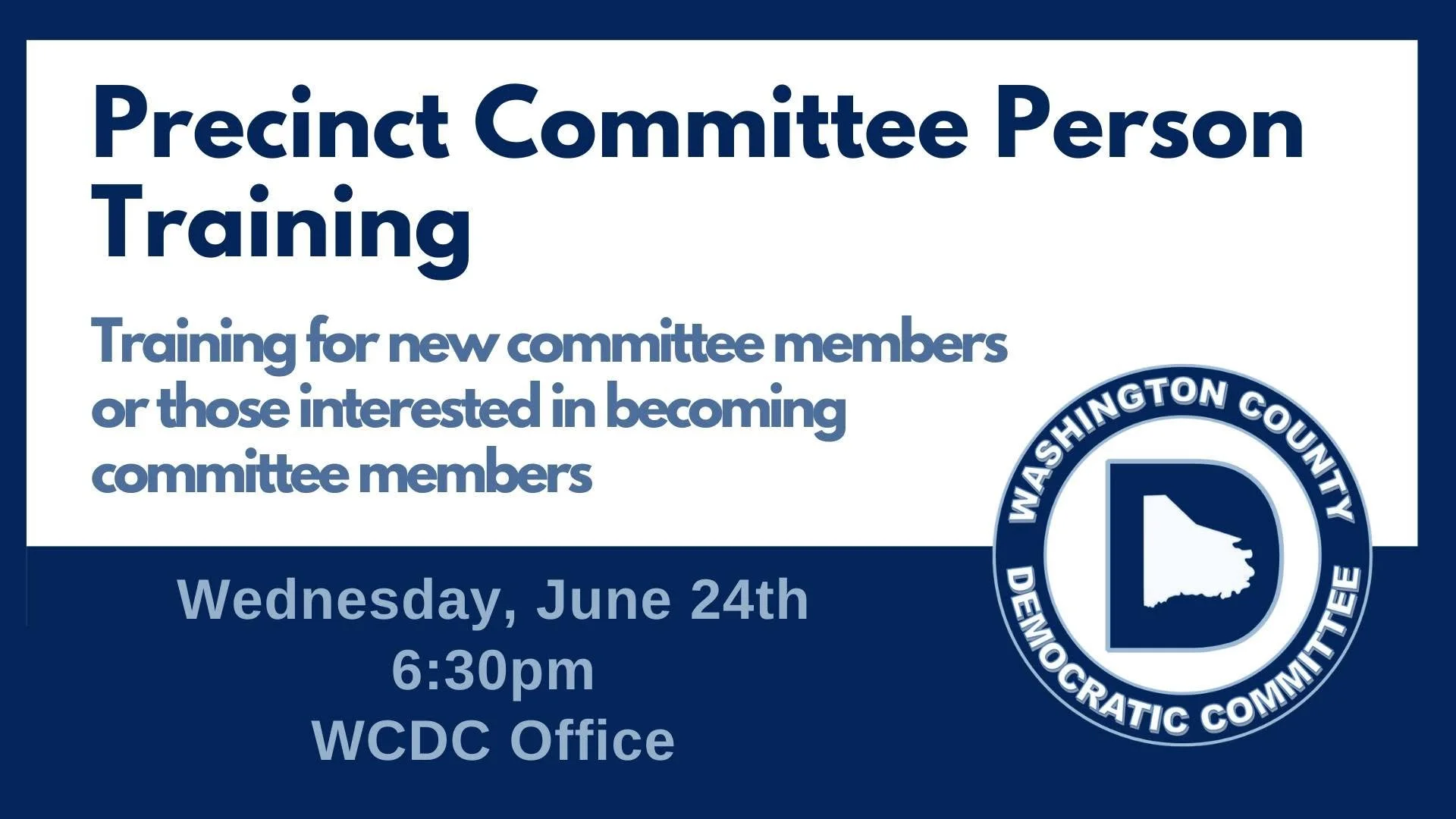 Precinct Committee Person Training