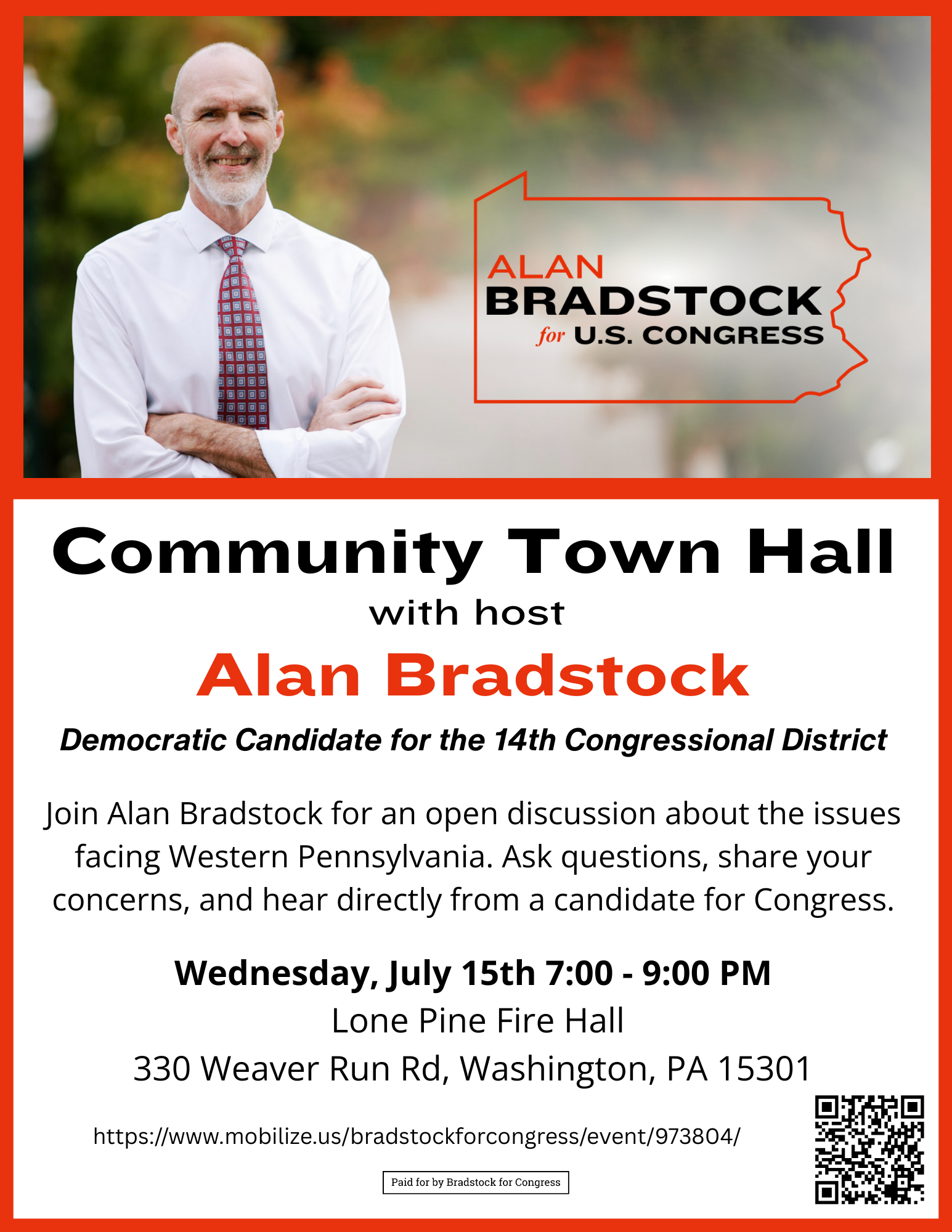 Alan Bradstock Townhall - Washington