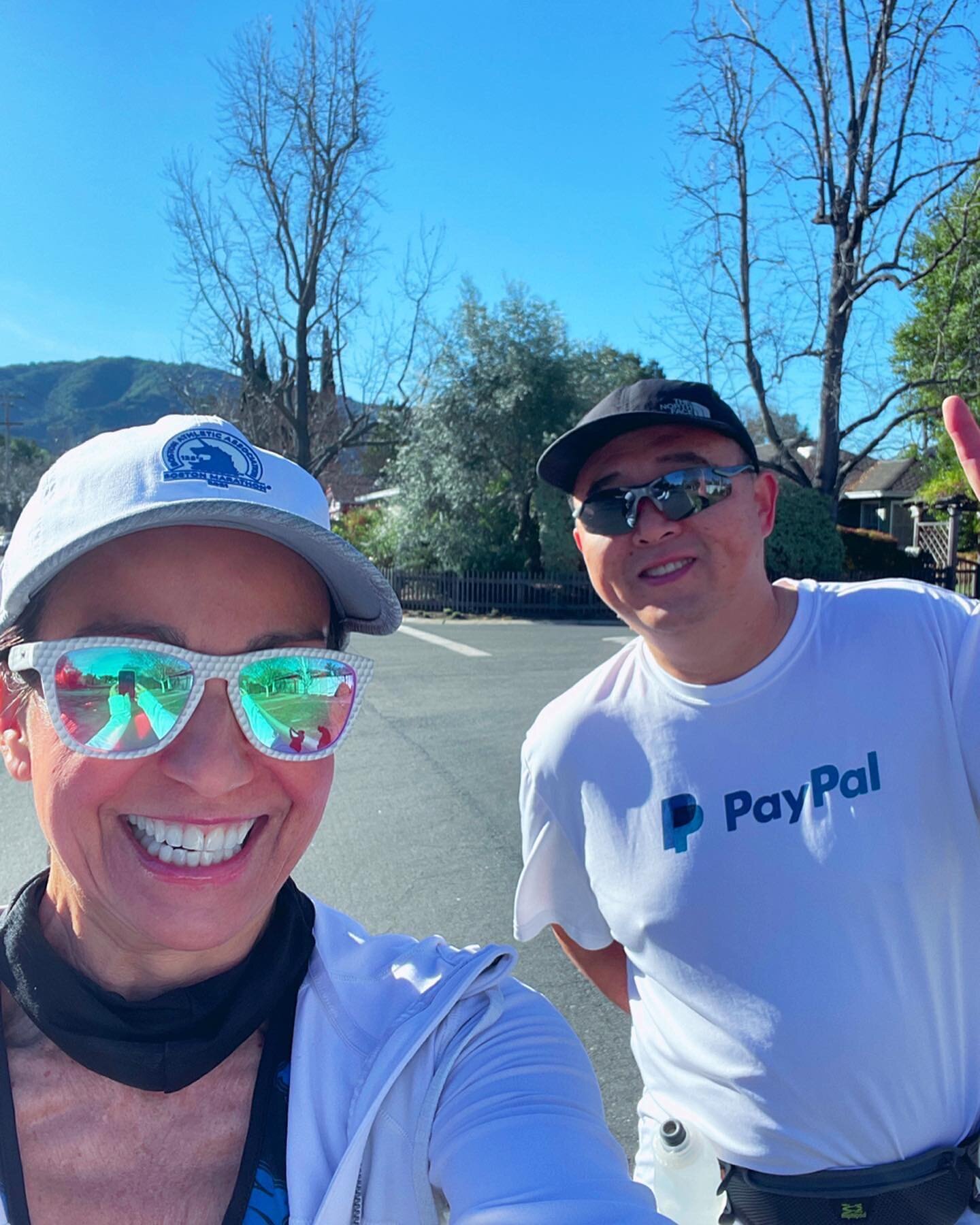 In it for the long run. My morning opened up so I decided to enjoy a beautiful weather long run. Started out by running into one of our favorite runners and local neighbor James! 

Strava and my Apple Watch were messing with me. Up to the boat house 