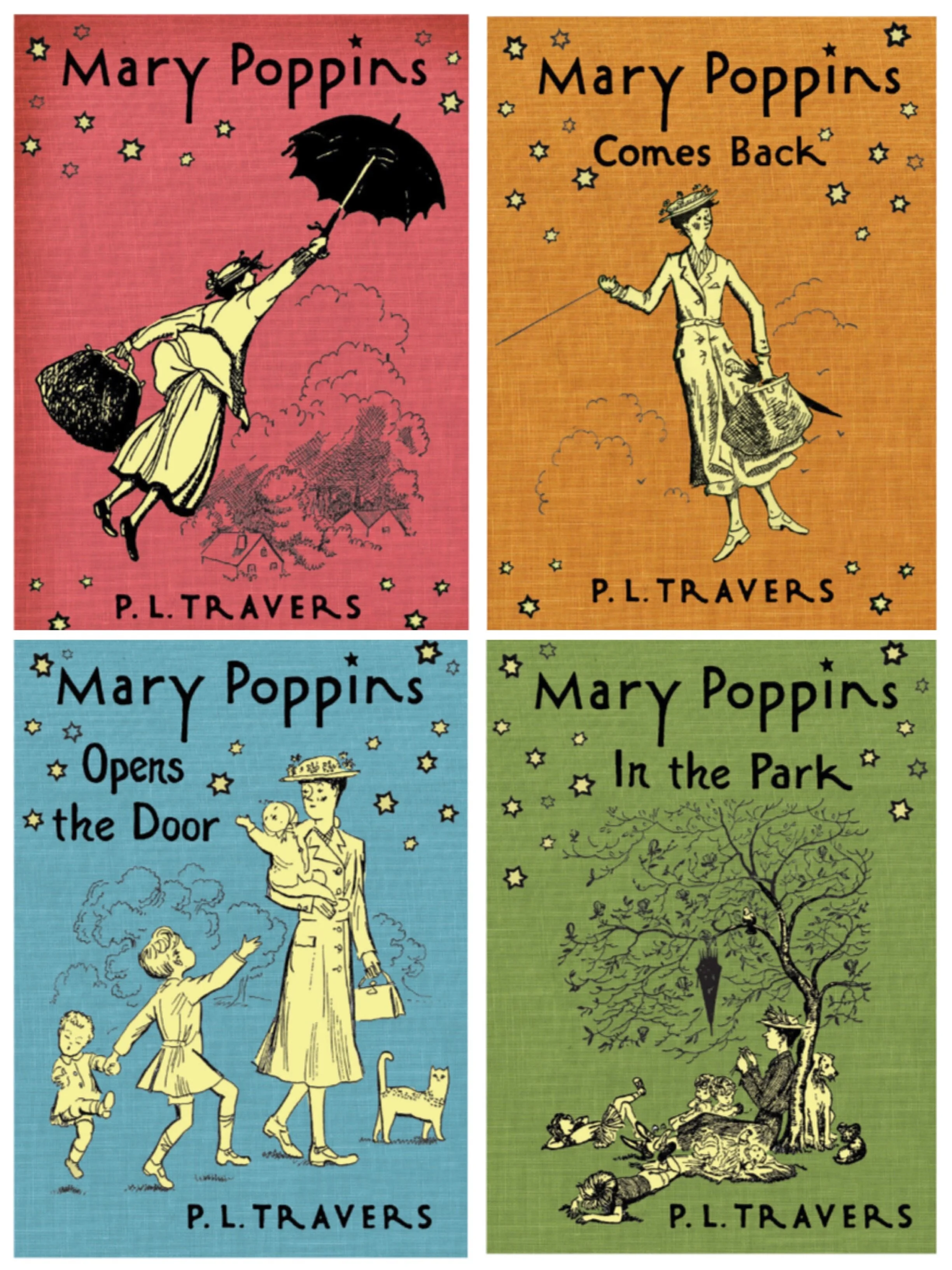 Mary Poppins Series by P.L. Travers, illustrated by Mary Shepard