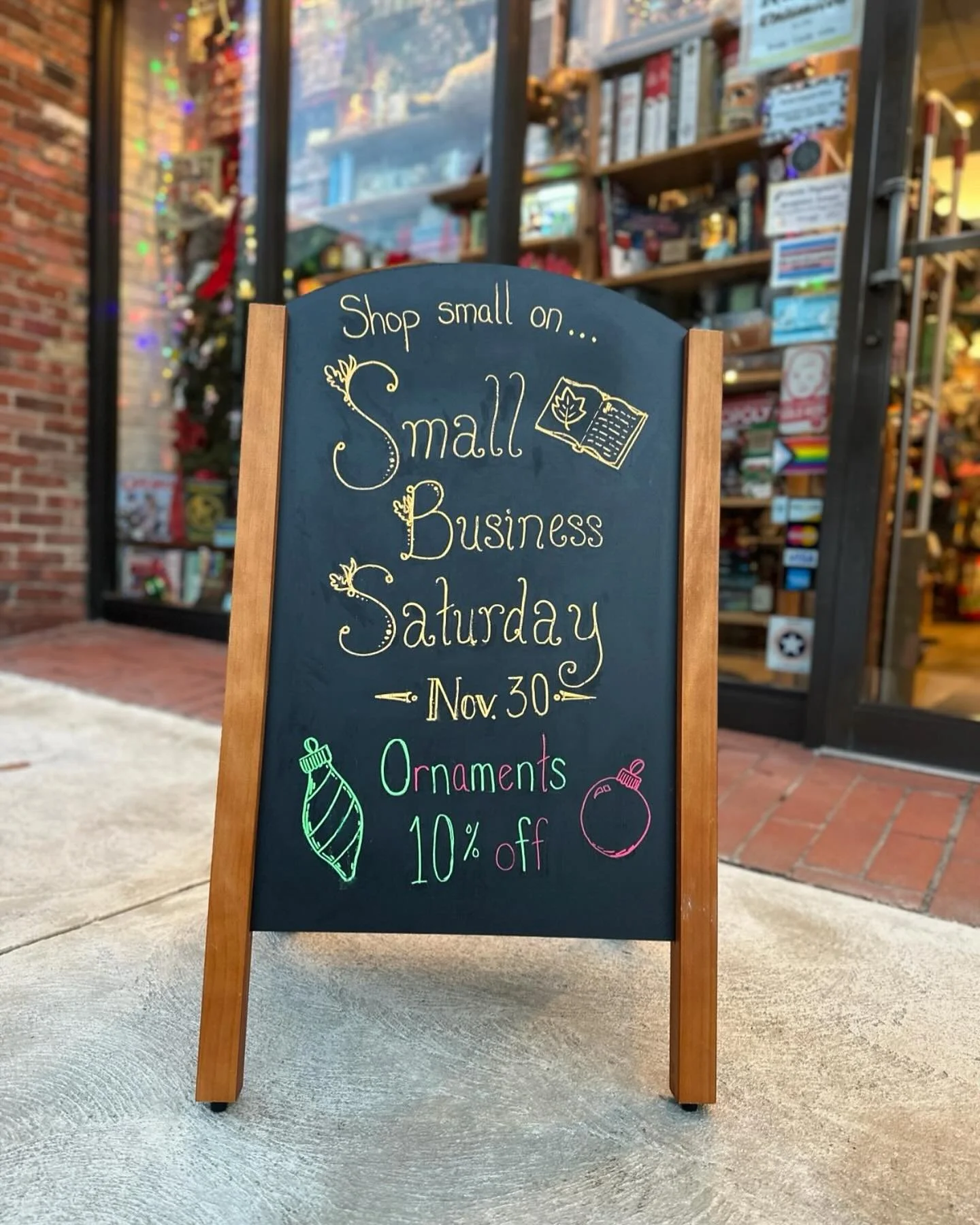 We&rsquo;re starting our Small Business Saturday Sale TODAY!! Come in today and tomorrow for 10% off ornaments!! 🎄🩷