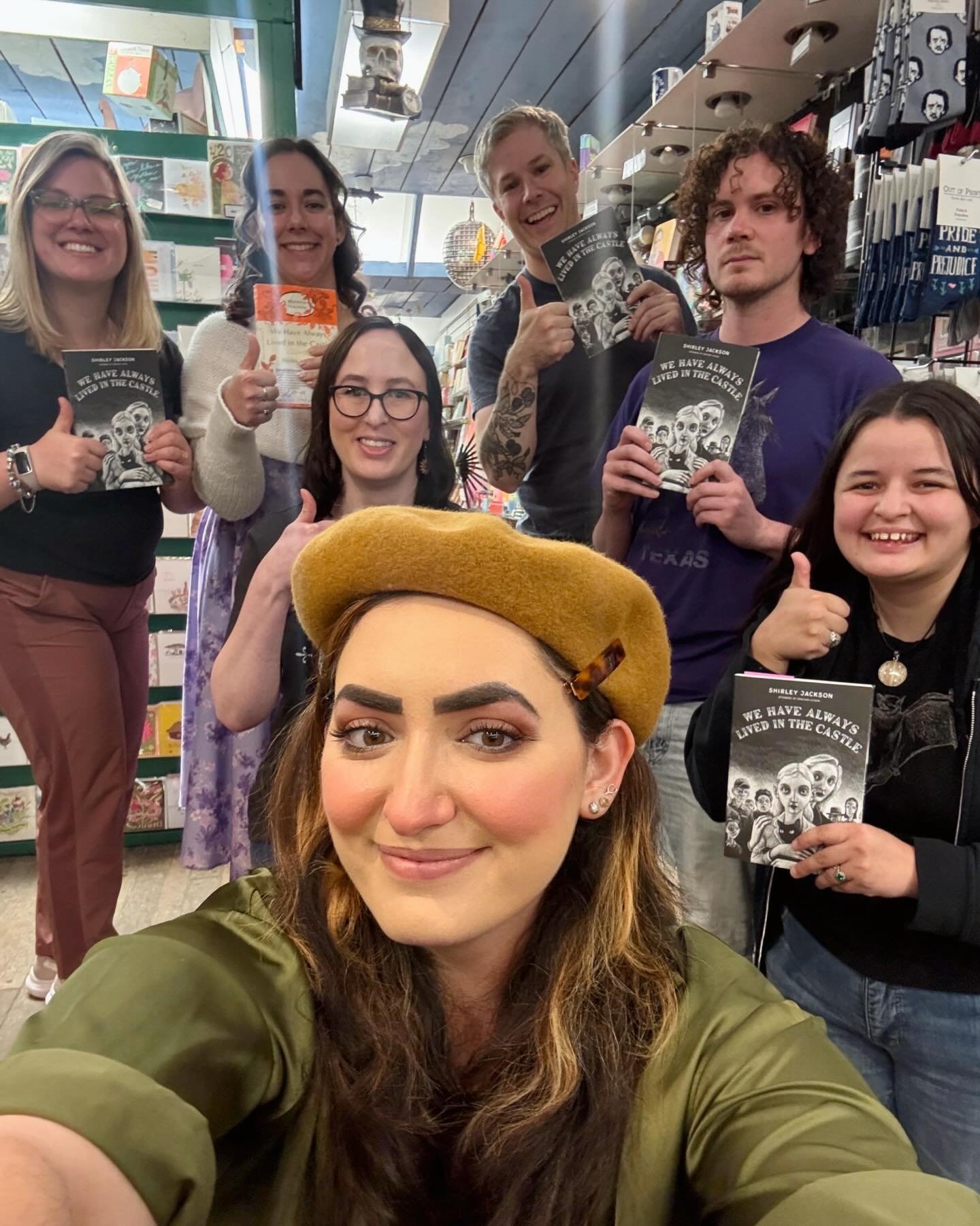 Thank you so much to everyone who came out last night to discuss We Have Always Lived in the Castle with us!! Next month we dive into Cloud Atlas! 🥹🩷 swipe for more info! 📚