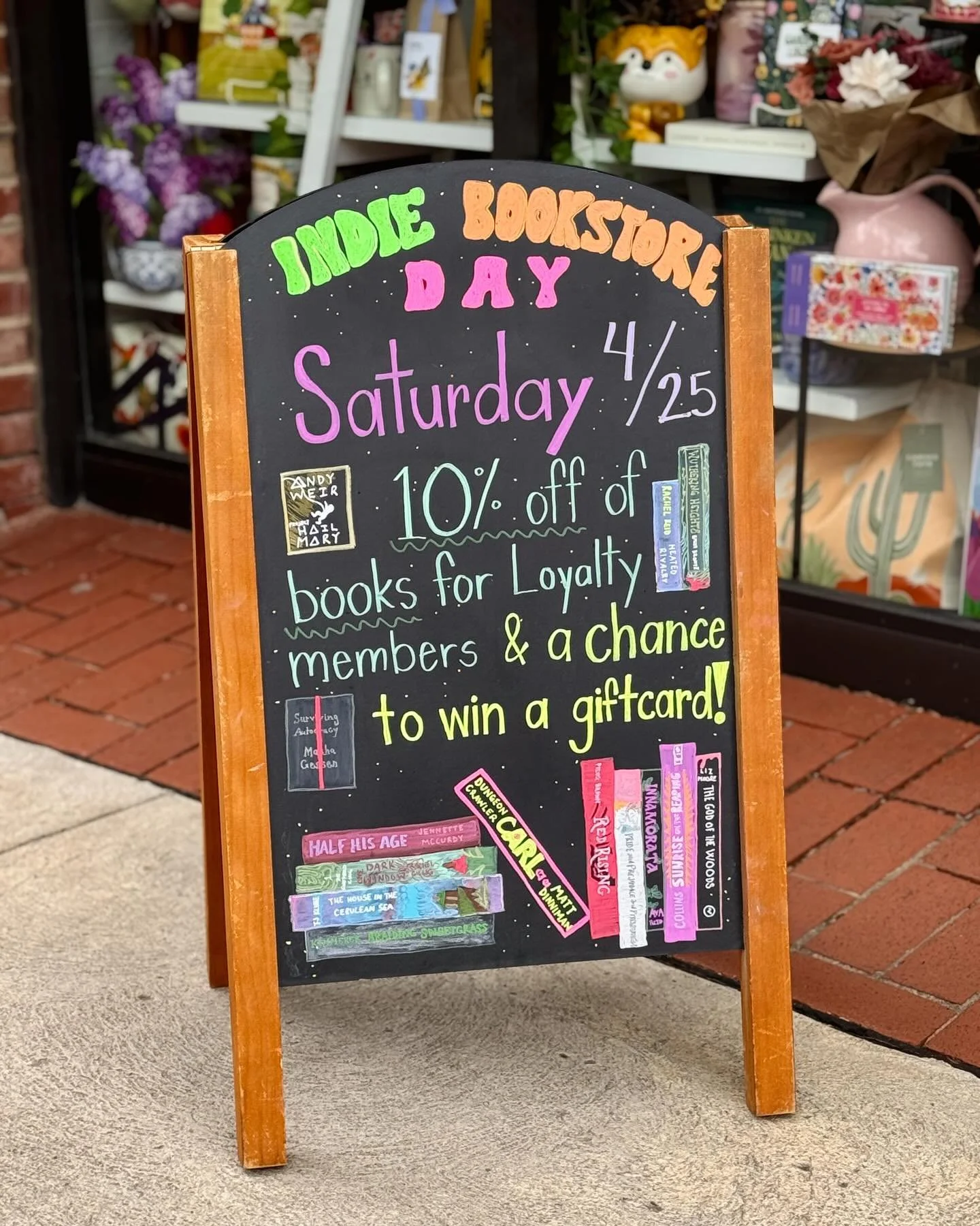 This Saturday is Indie Bookstore Day!! One of the biggest days of the year for a small business like us 🥹🩷 We&rsquo;ve got a lot of sales and fun stuff planned like 10% off books for Loyalty Members, free stickers, and 10% off the whole website!! ?