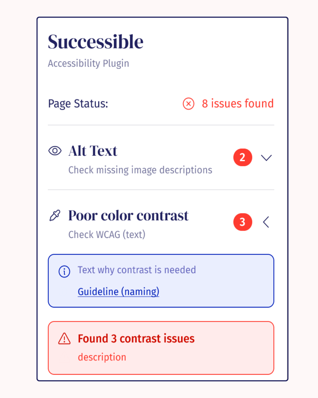 Screenshot of the Successible Chrome Plugin