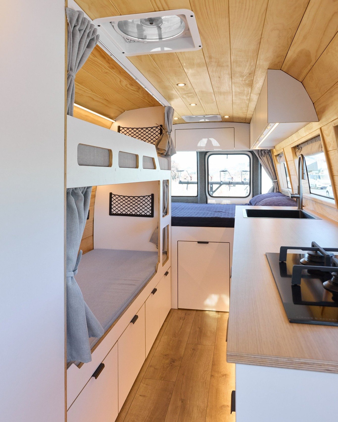 Comforts of home mean something different to everyone. Maybe it&rsquo;s a fancy showerhead, or a gas hob, or just a whole lotta natural light streaming in through the windows. Either way, when we converted Bridget&rsquo;s Toyota Coaster, we wanted to