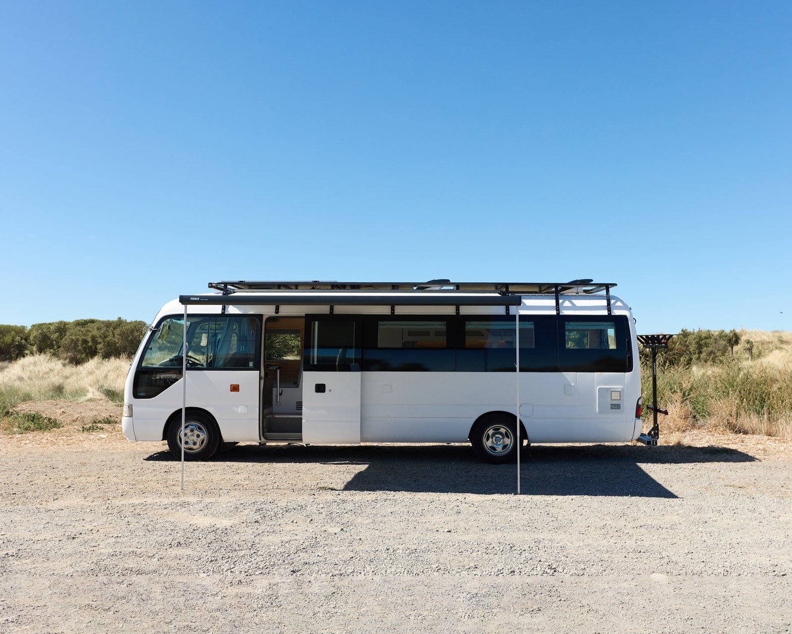 Bridget and her family of four wanted a campervan that could be a home base for wherever they wanted to go. As marathon runners who love exploring New Zealand, a Toyota Coaster was their vehicle of choice, offering plenty of space for their little fa