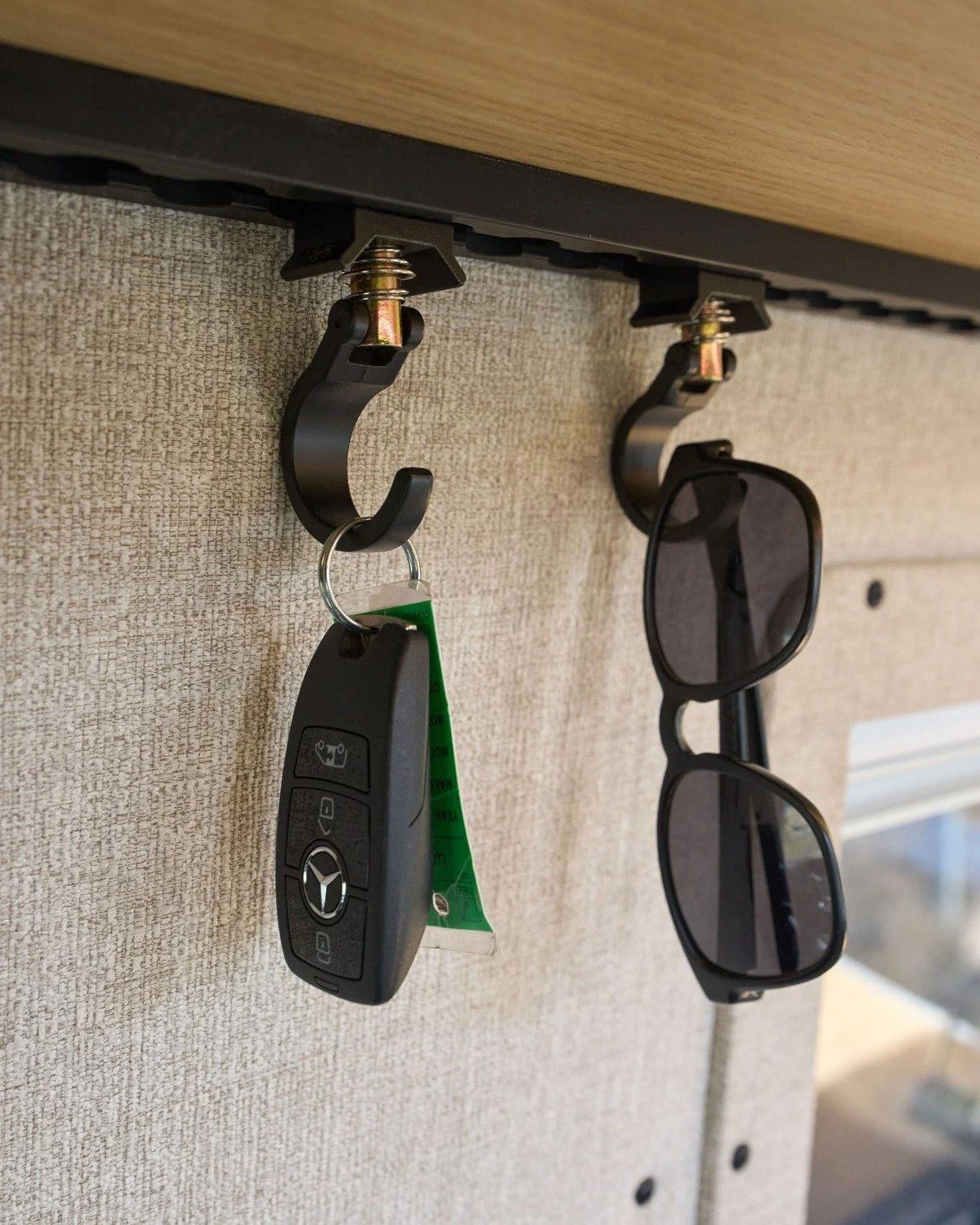 The smallest details always have the largest impact. 

How many times have you wondered where to put your small bits while you don't need them? Small touches like these hooks ensure you don't lose your important items 🔑
