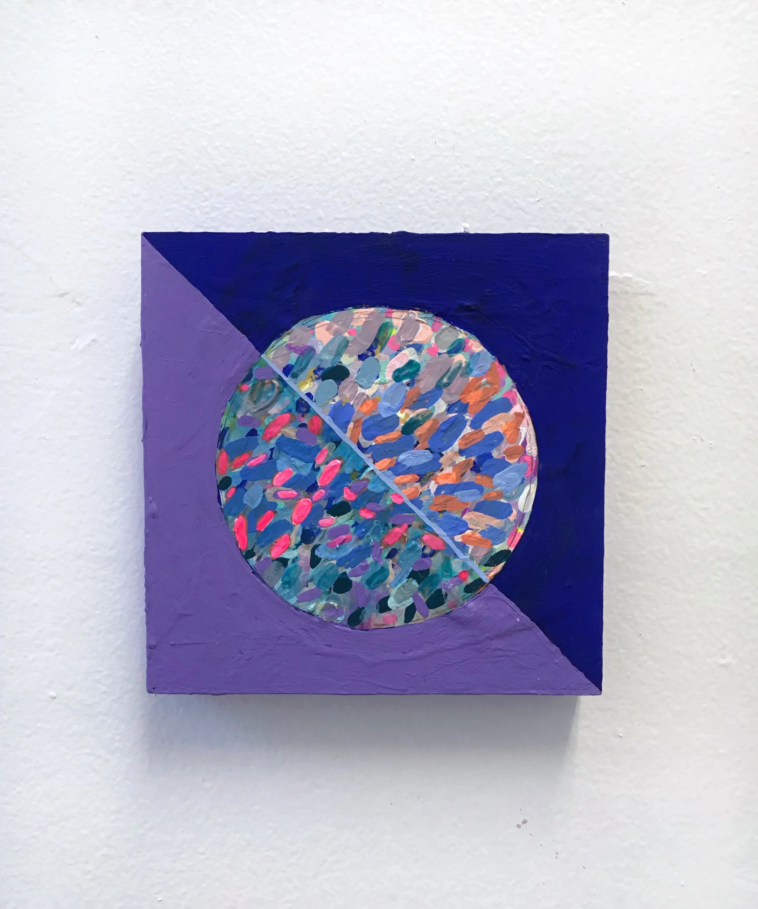 Acrylic, flashe and gouache panel5”x5”