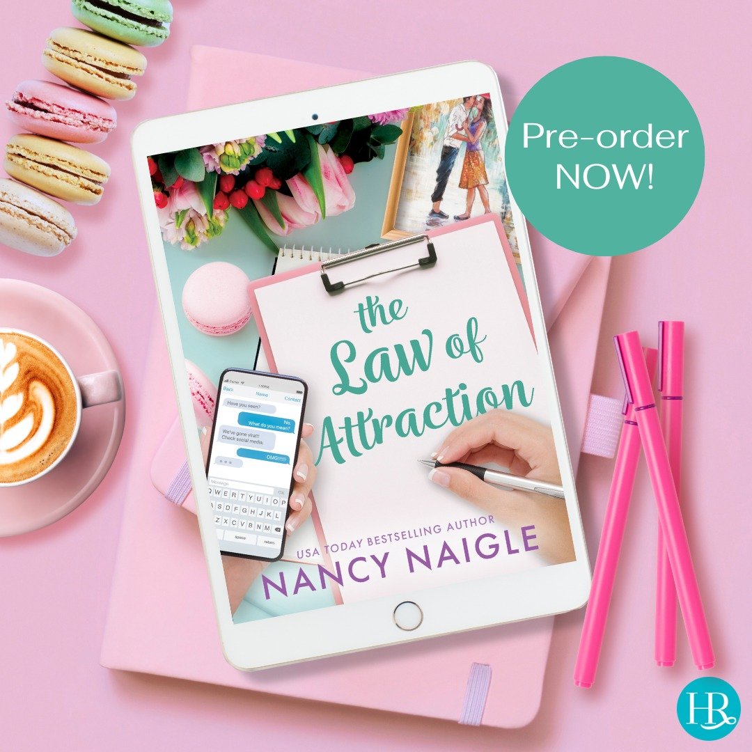 Wowee! It's the FABULOUS cover of @nancynaigle's latest novel The Law of Attraction! Available for pre-order now! (Paperback: May 14th!)

From the USA Today bestselling author of The Shell Collector comes a delightful romance, perfect for fans of Deb