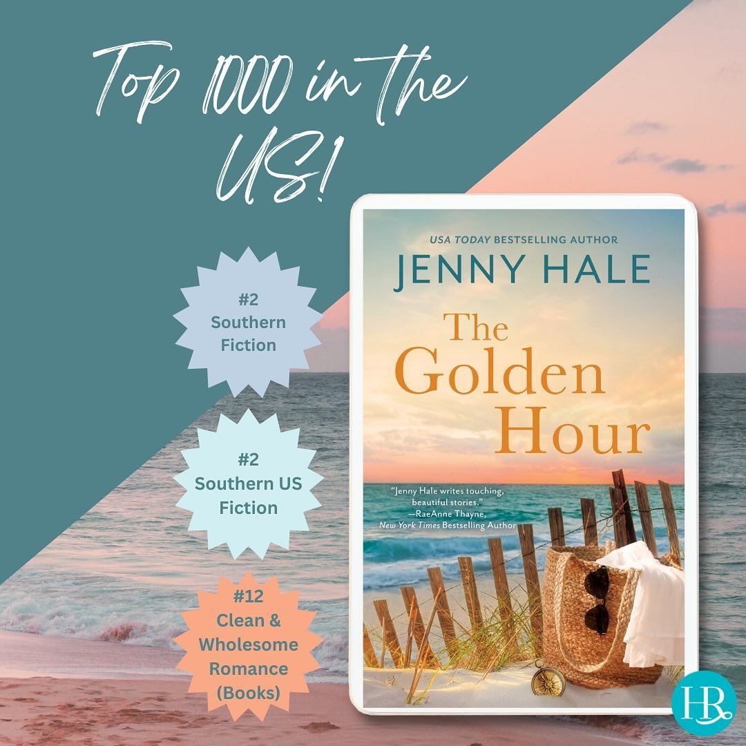 How about that? @jhaleauthor&rsquo;s The Golden hour is in the TOP THOUSAND in the U.S. on Amazon!

#bestseller #bestseller #womensfiction #romancereads #beachreads #beachbooks #harpethroadpress #harpethroad