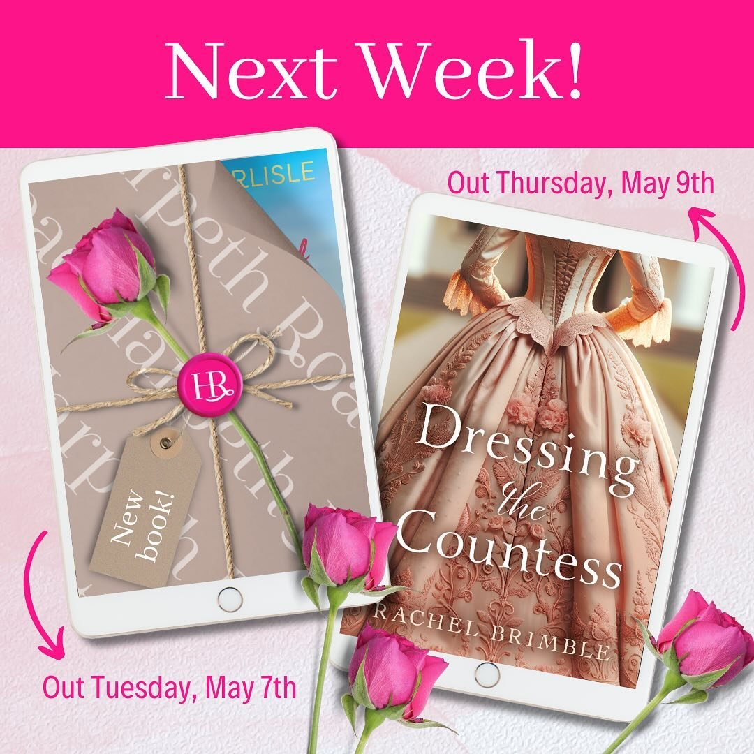 We have a huge week coming up, with a MASSIVE cover reveal and brand-new book on Tuesday and @rachelbrimbleauthor&rsquo;s Dressing the Countess on sale Thursday! Join the party as we celebrate these wonderful books!

#romancebooks #romancebook #roman