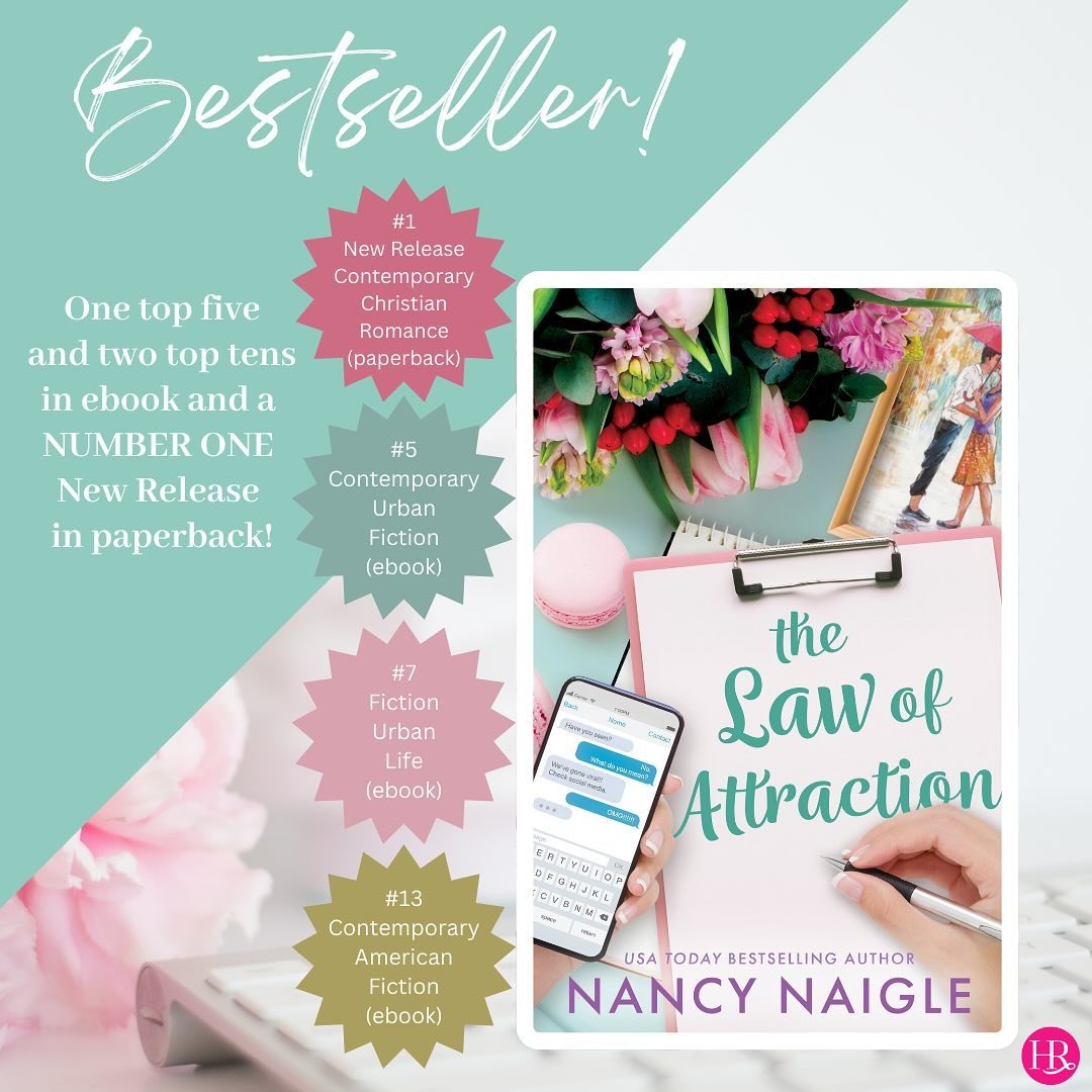 The Law of Attraction by @nancynaigle is setting the world on fire! 🔥 In the last two days, it has hit some pretty spectacular lists! Out now!  Go grab your copy!

#romancebooks #romances #romancenovels #romancebook #romancenovels #romancereader #ro